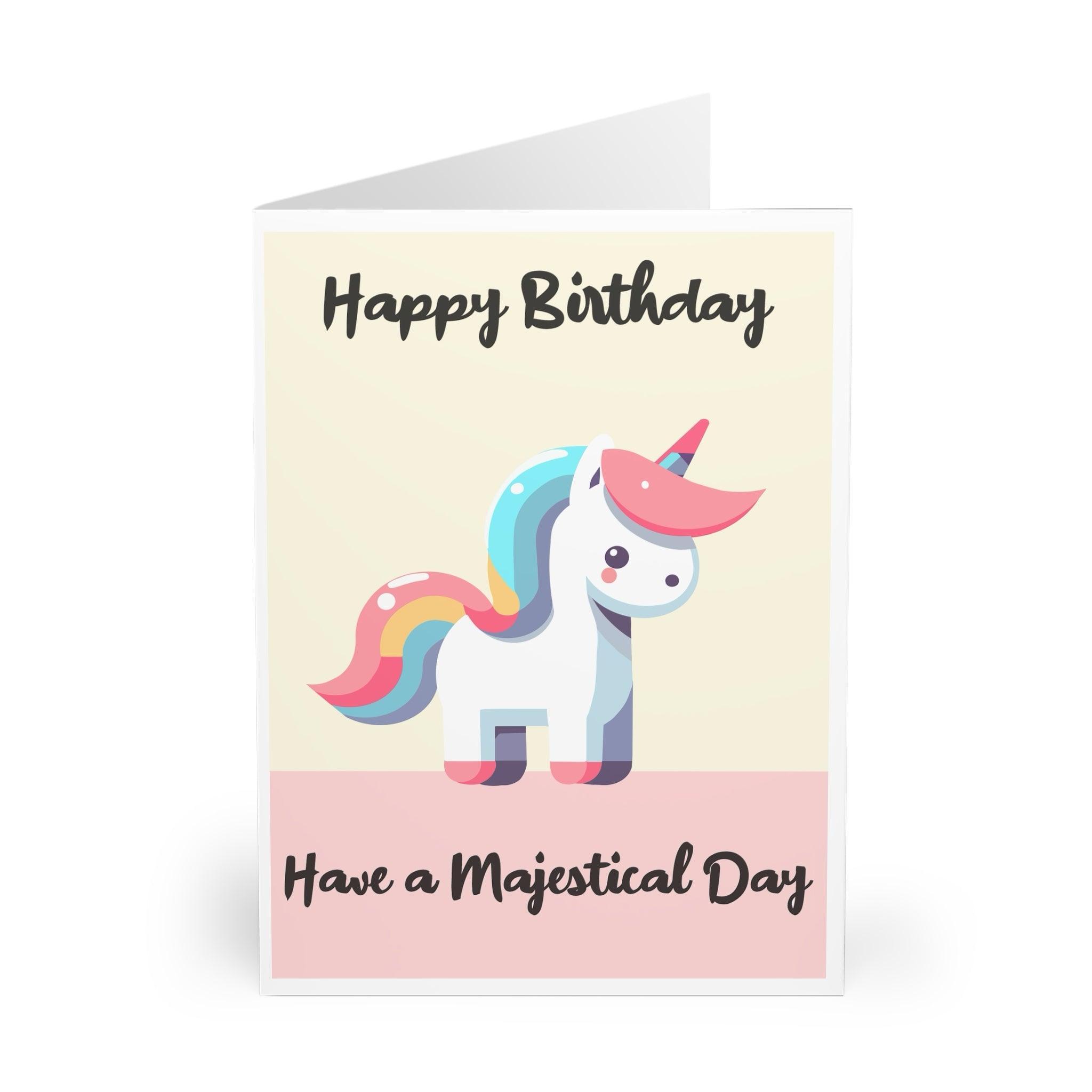 Majestical Unicorn – Whimsical Birthday Card for Kids | Buy Online from The Home Crafters