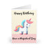 Majestical Unicorn – Whimsical Birthday Card for Kids | Buy Online from The Home Crafters