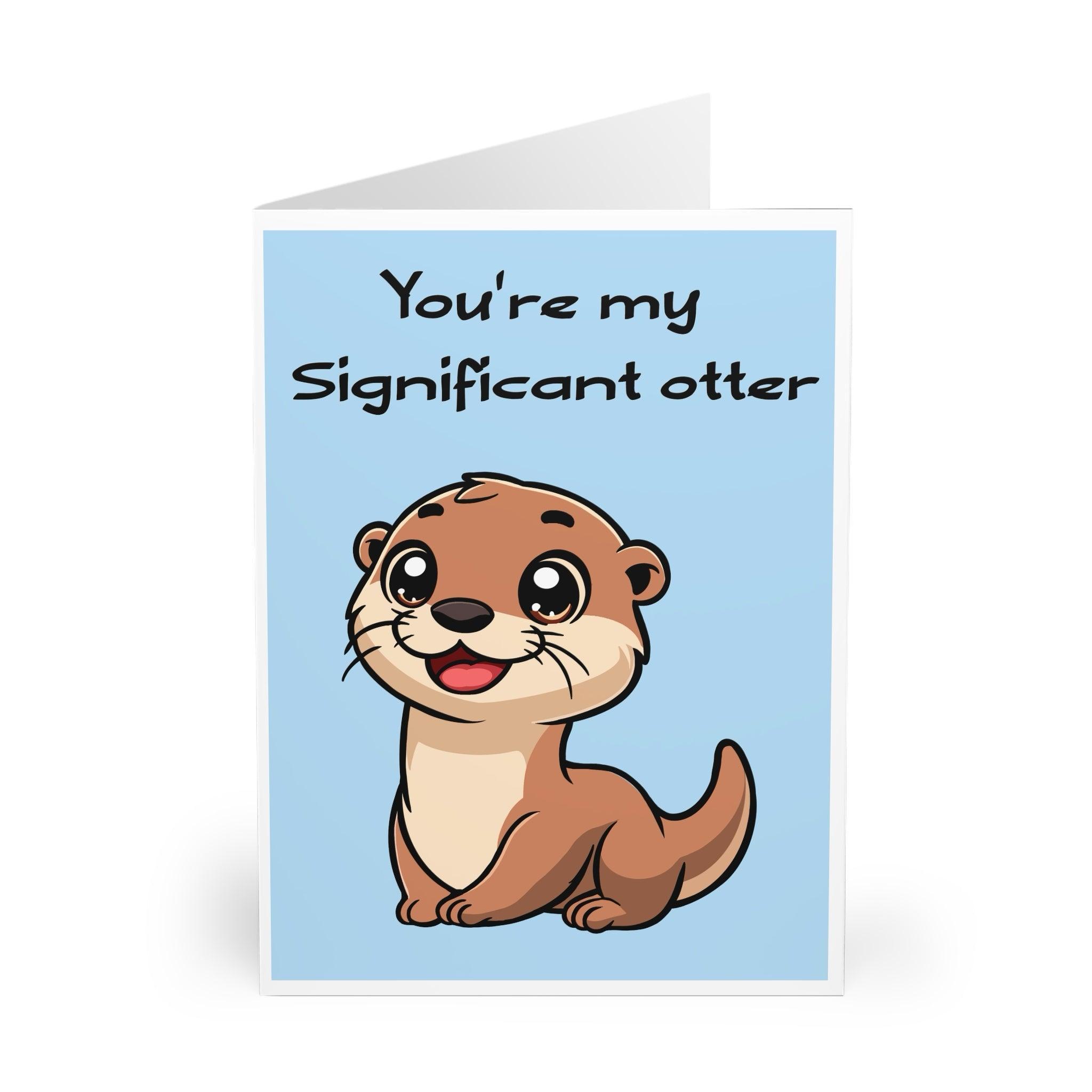 You're My Significant Otter – Funny Romantic Love Card | Buy Online from The Home Crafters