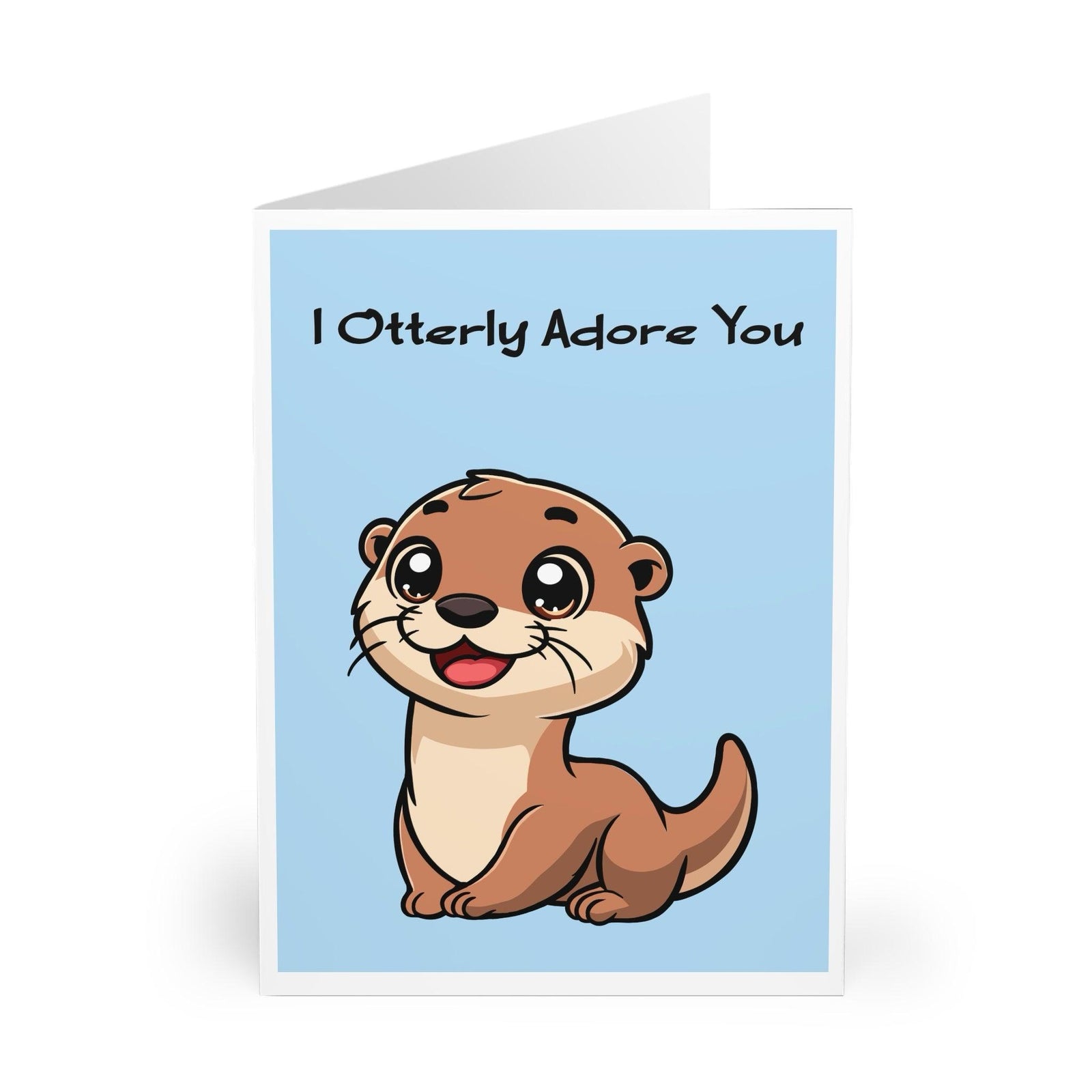 I Otterly Adore You – Funny Cute Love Card for Any Day | Buy Online from The Home Crafters