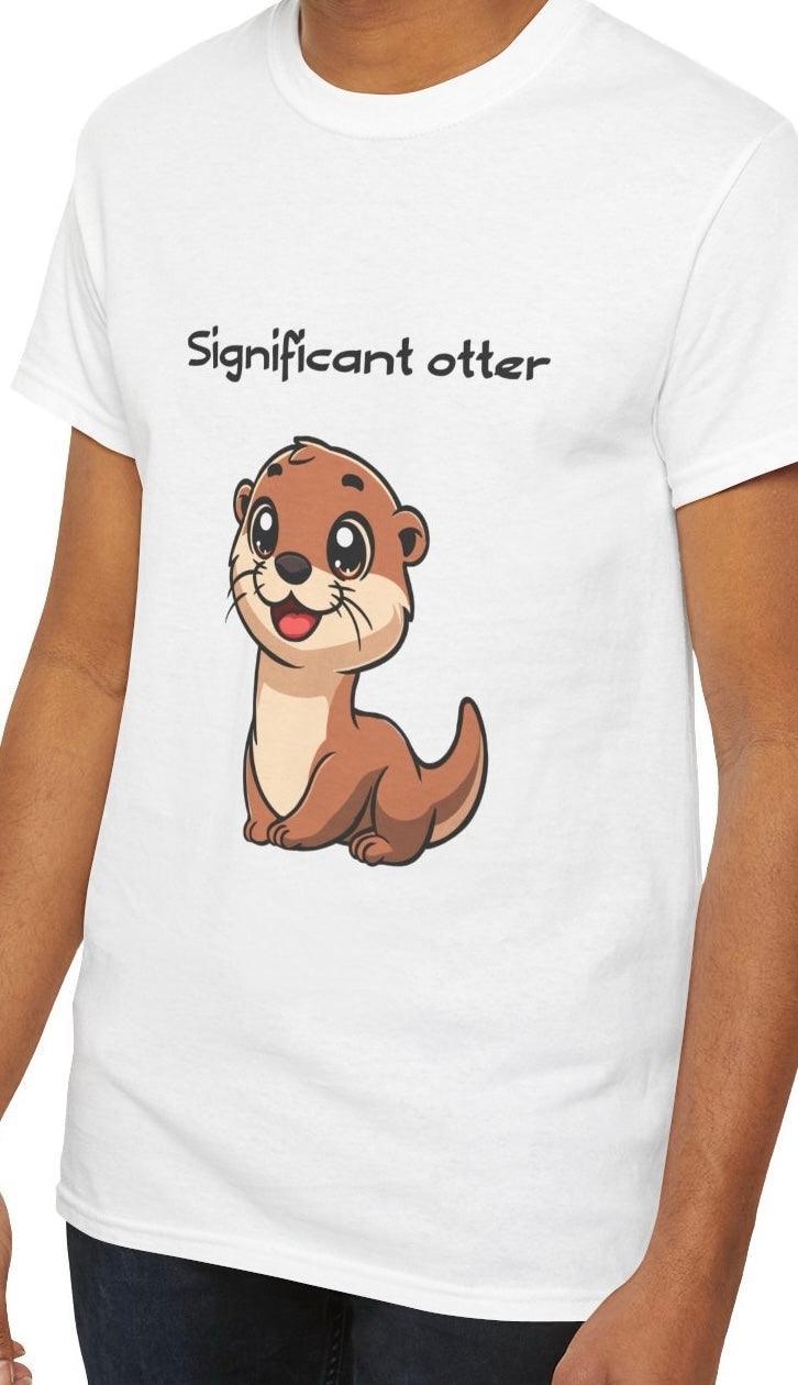 Significant Otter T-Shirt | Cute Animal Pun Couple Tee | Buy Online from The Home Crafters