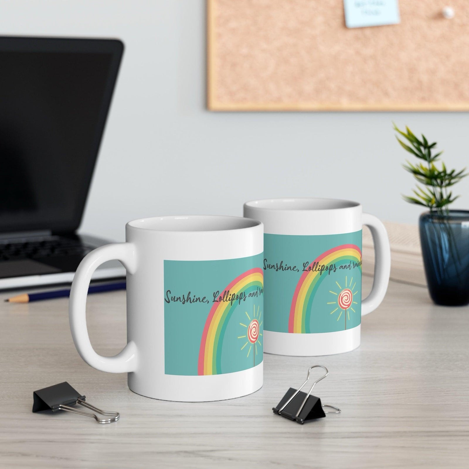 Sunshine, Lollipops & Rainbows Ceramic Mug – 11oz | Buy Online from The Home Crafters