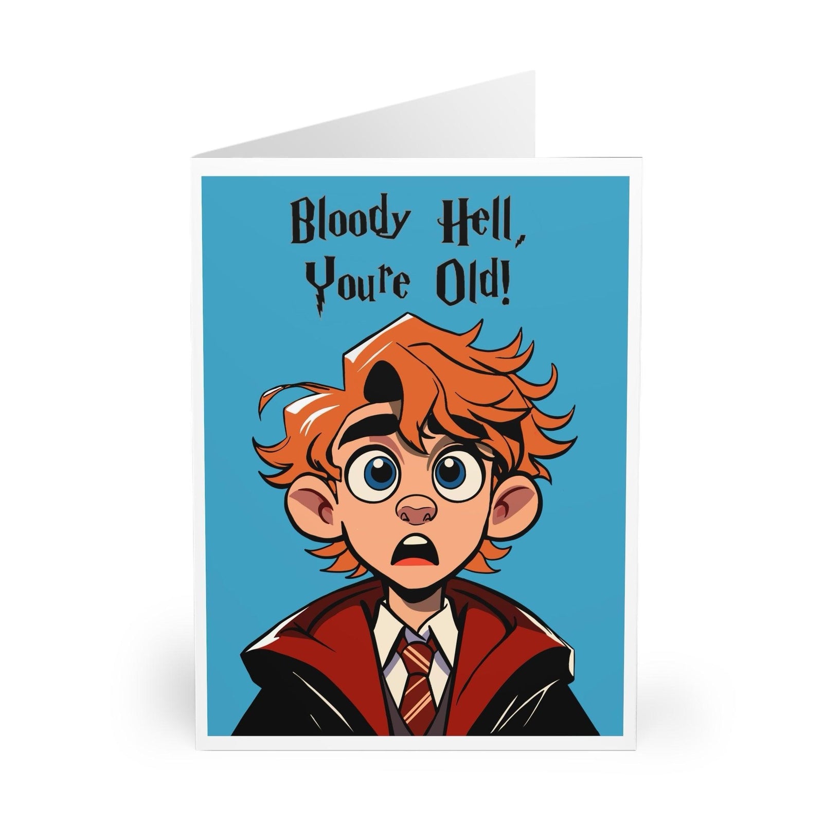 “Bloody Hell, You’re Old!” – Funny Wizard Birthday Card | Buy Online from The Home Crafters