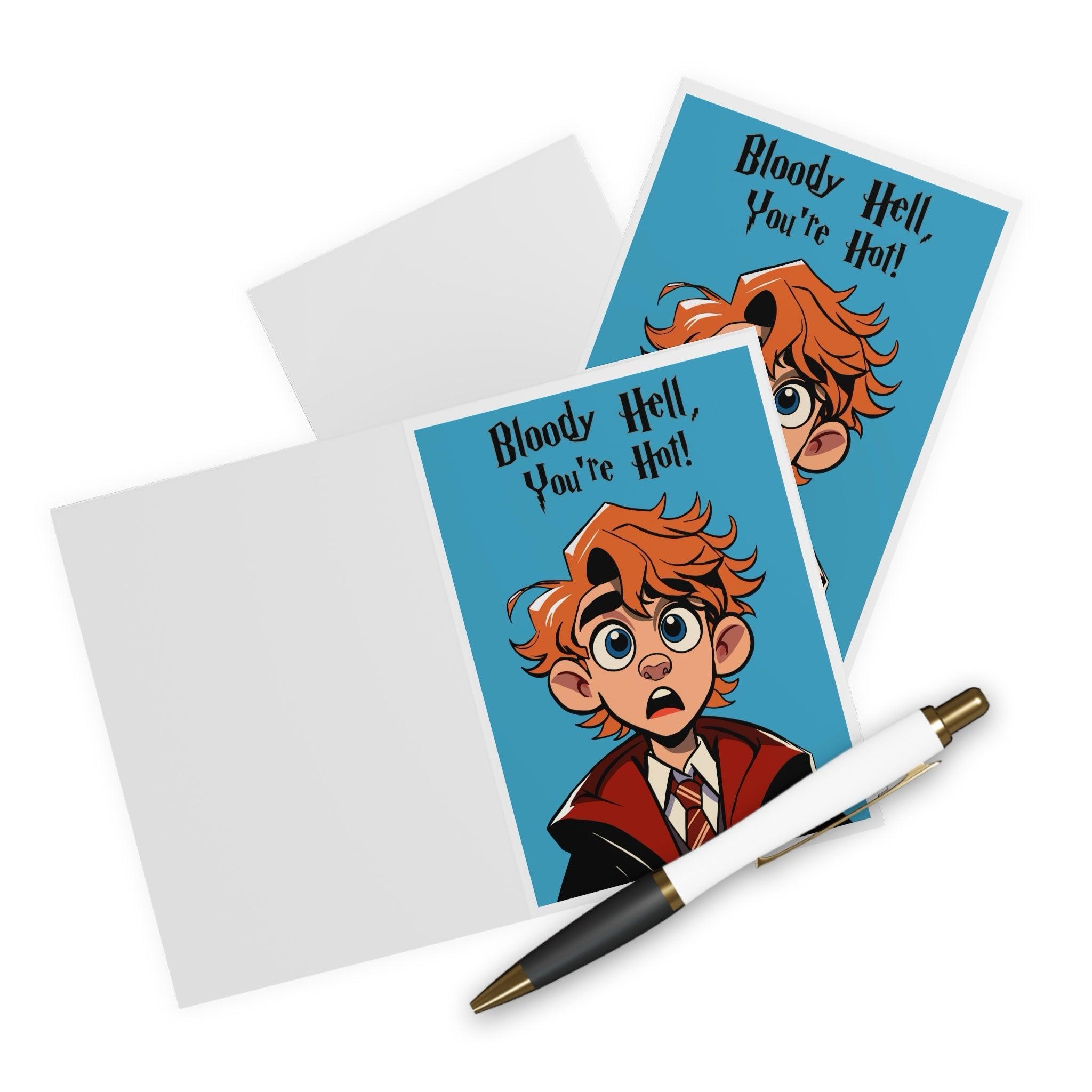 Bloody Hell, You’re Hot! – Wizard Birthday Card | Buy Online from The Home Crafters