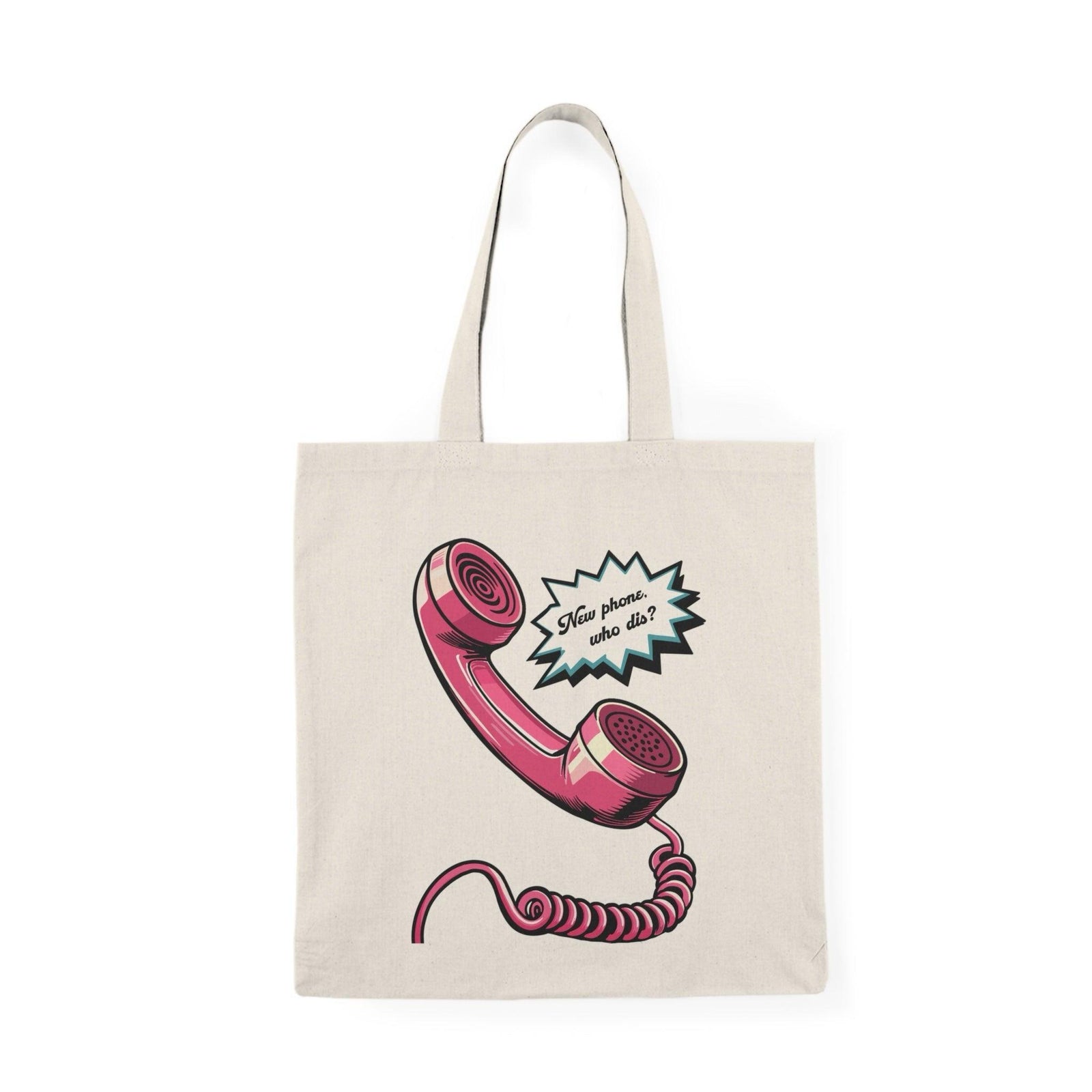 New Phone, Who Dis? Tote Bag – Retro Phone shopper | Buy Online from The Home Crafters