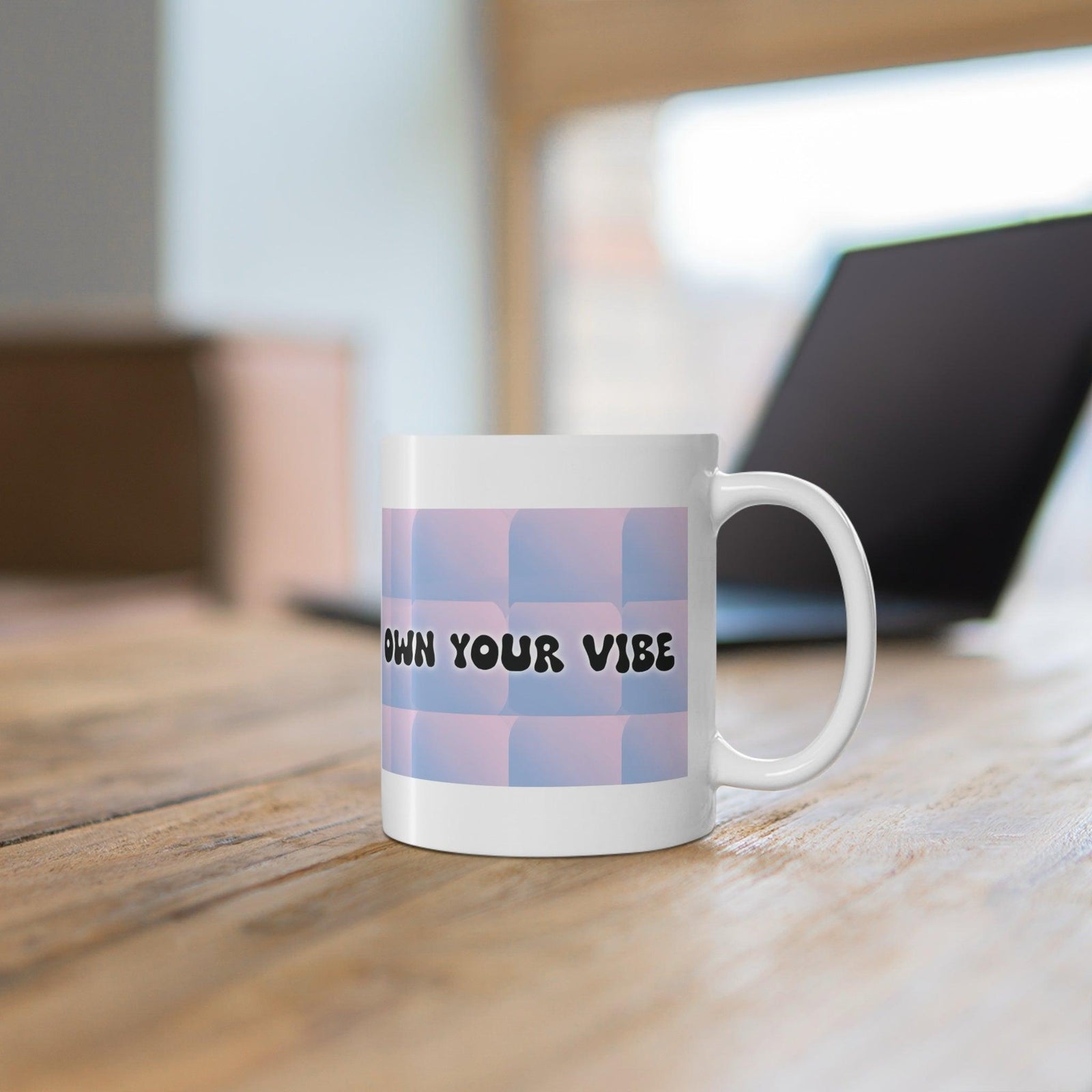 Own Your Vibe Mug – Pink, Blue, Green Ceramic | Buy Online from The Home Crafters
