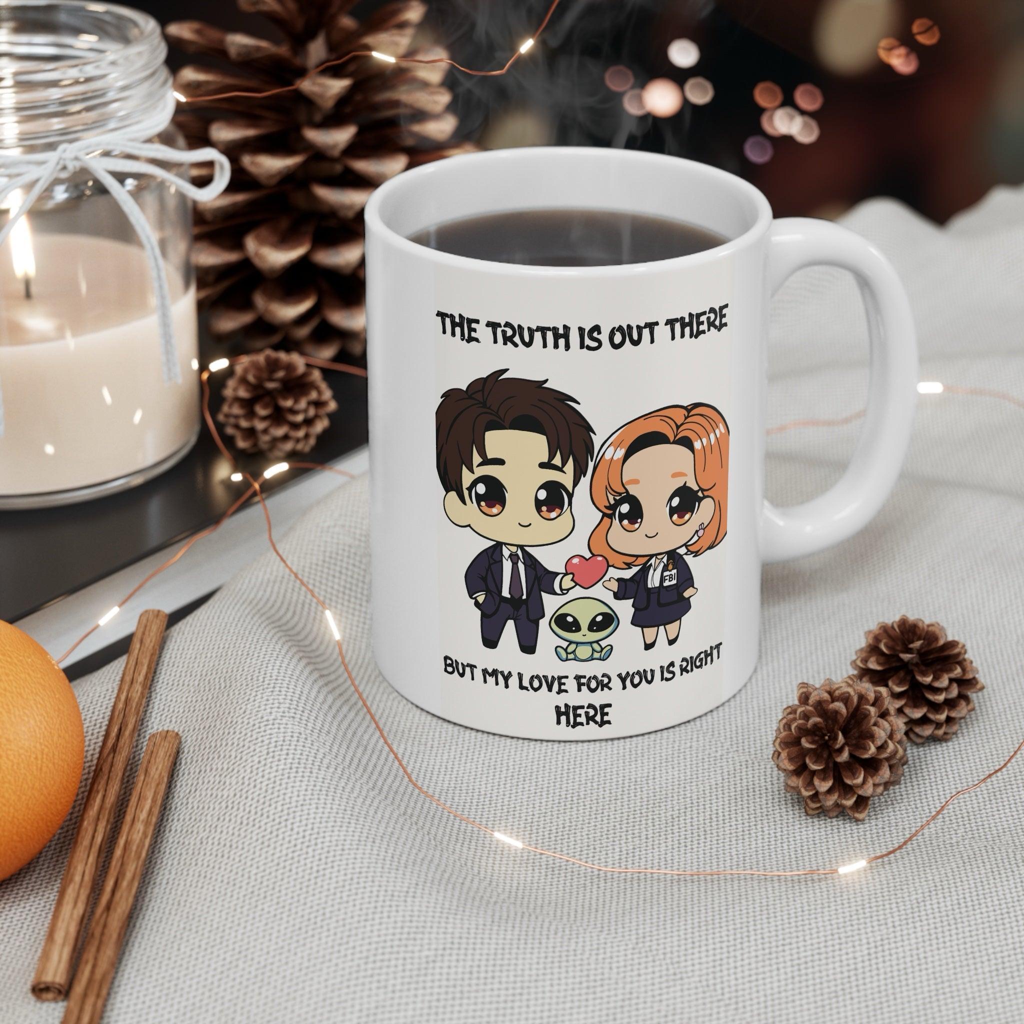 The Truth Is Out There Love Mug – Cosmic Romance 11oz | Buy Online from The Home Crafters