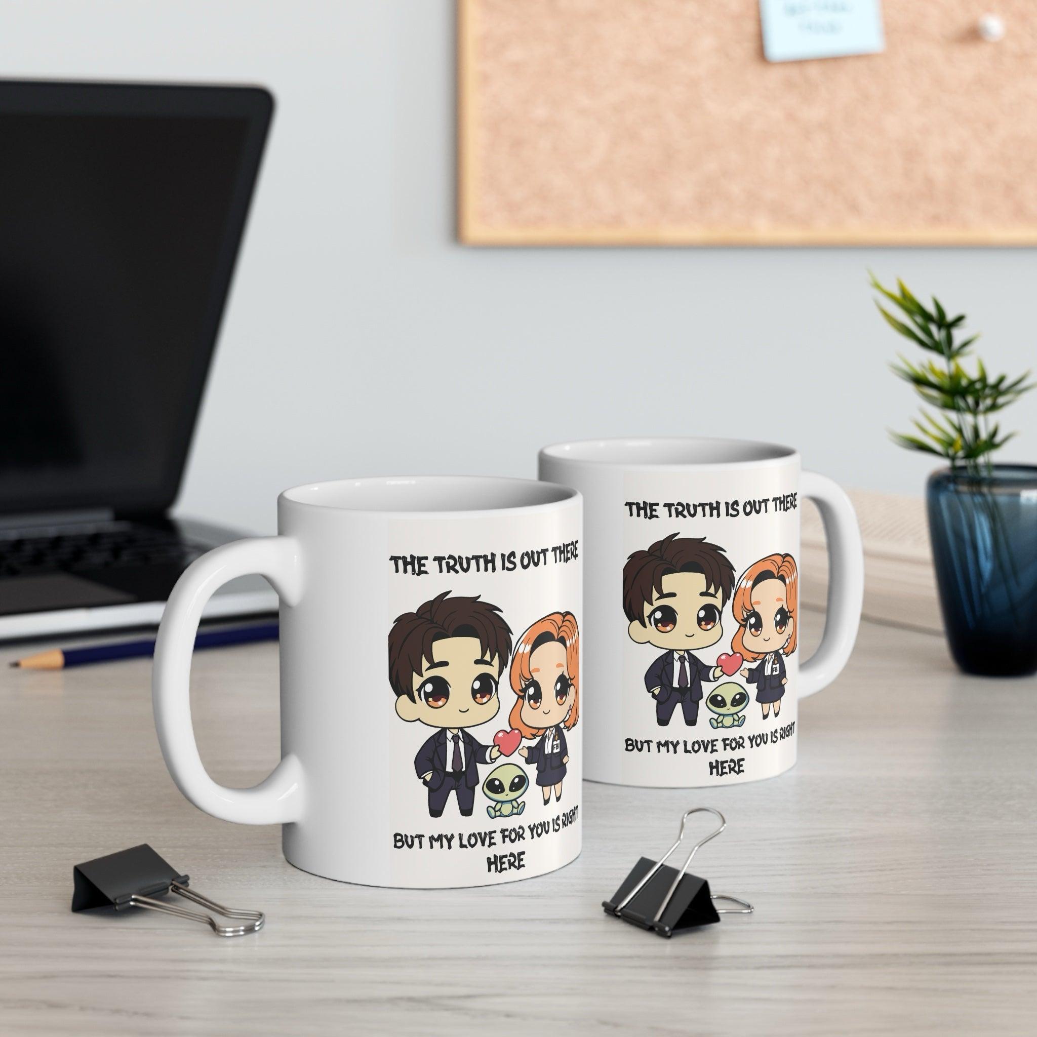 The Truth Is Out There Love Mug – Cosmic Romance 11oz | Buy Online from The Home Crafters
