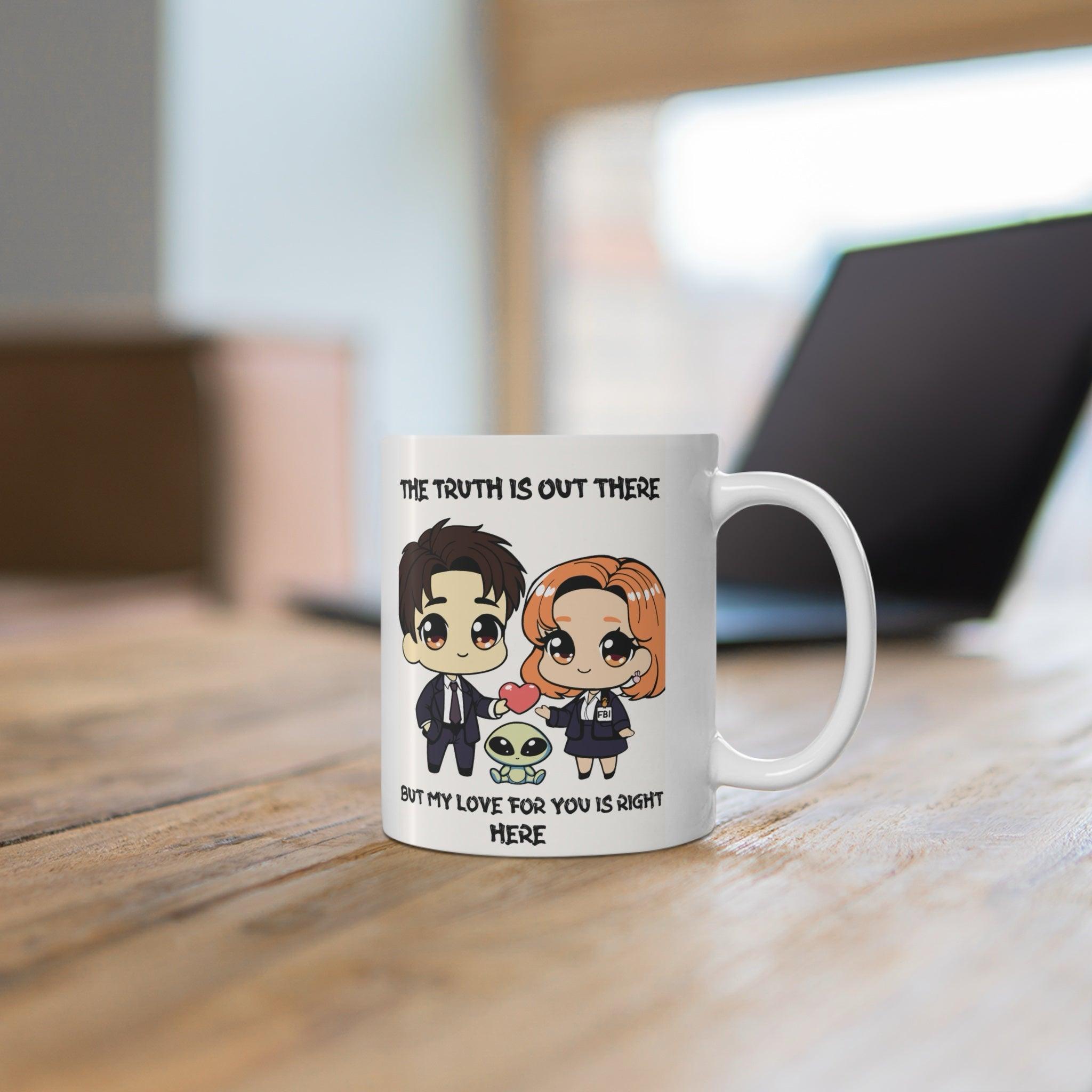 The Truth Is Out There Love Mug – Cosmic Romance 11oz | Buy Online from The Home Crafters
