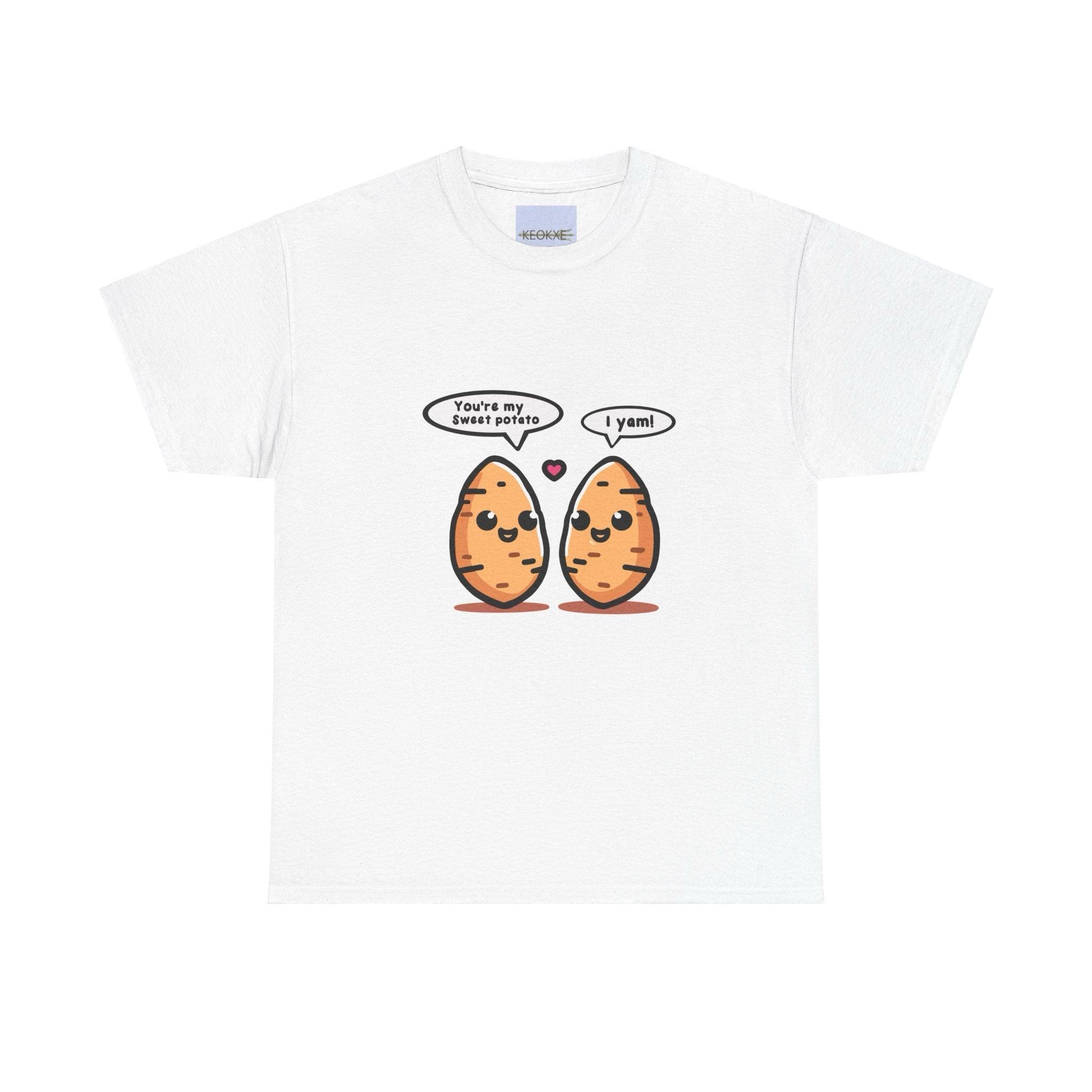 Sweet Potato I Yam T-Shirt | Funny Couple Pun T-shirt | Buy Online from The Home Crafters
