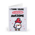 I Think You're Clucking Awesome funny Greeting Card | Buy Online from The Home Crafters