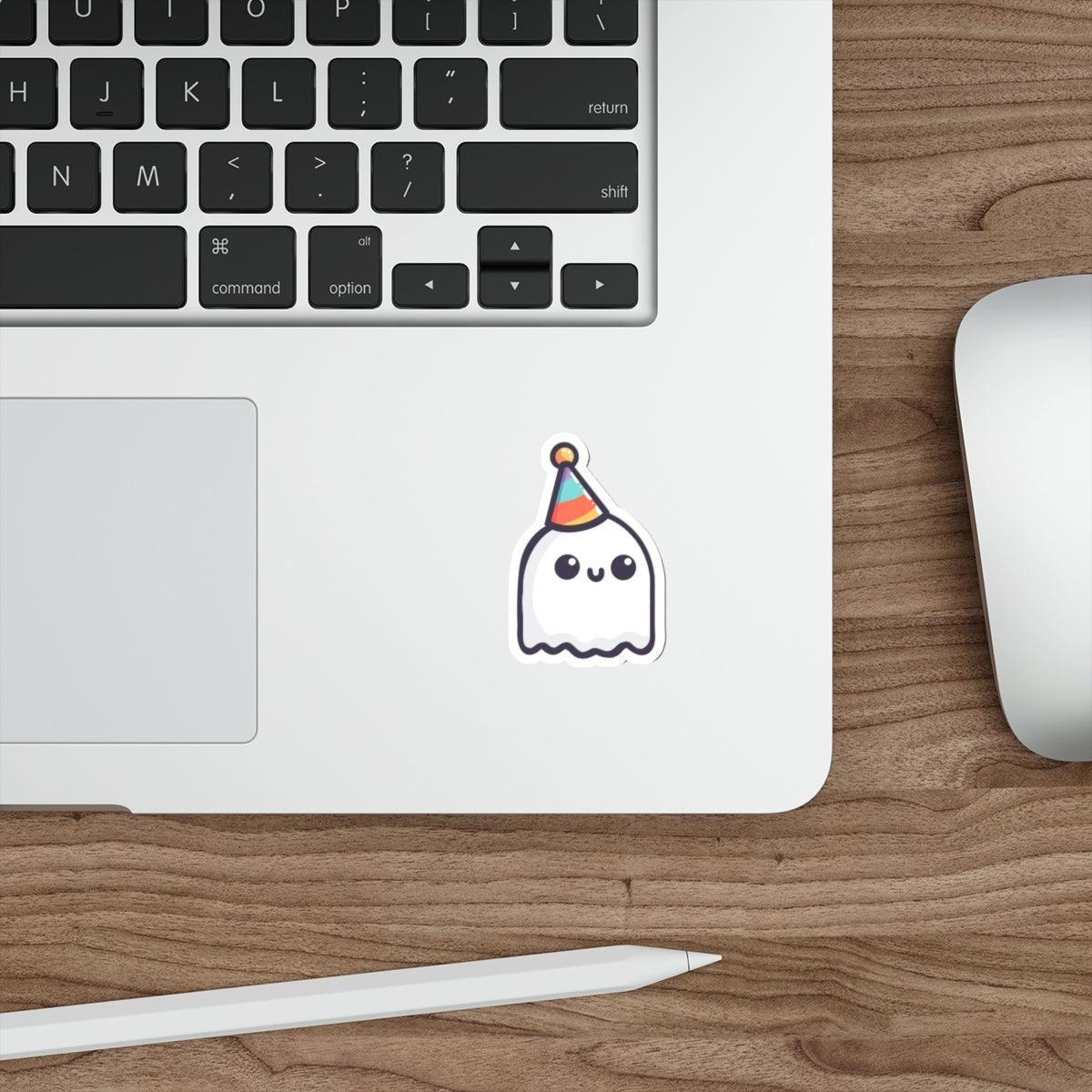 Party Ghost Sticker – Cute Halloween Ghost with Hat | Buy Online from The Home Crafters