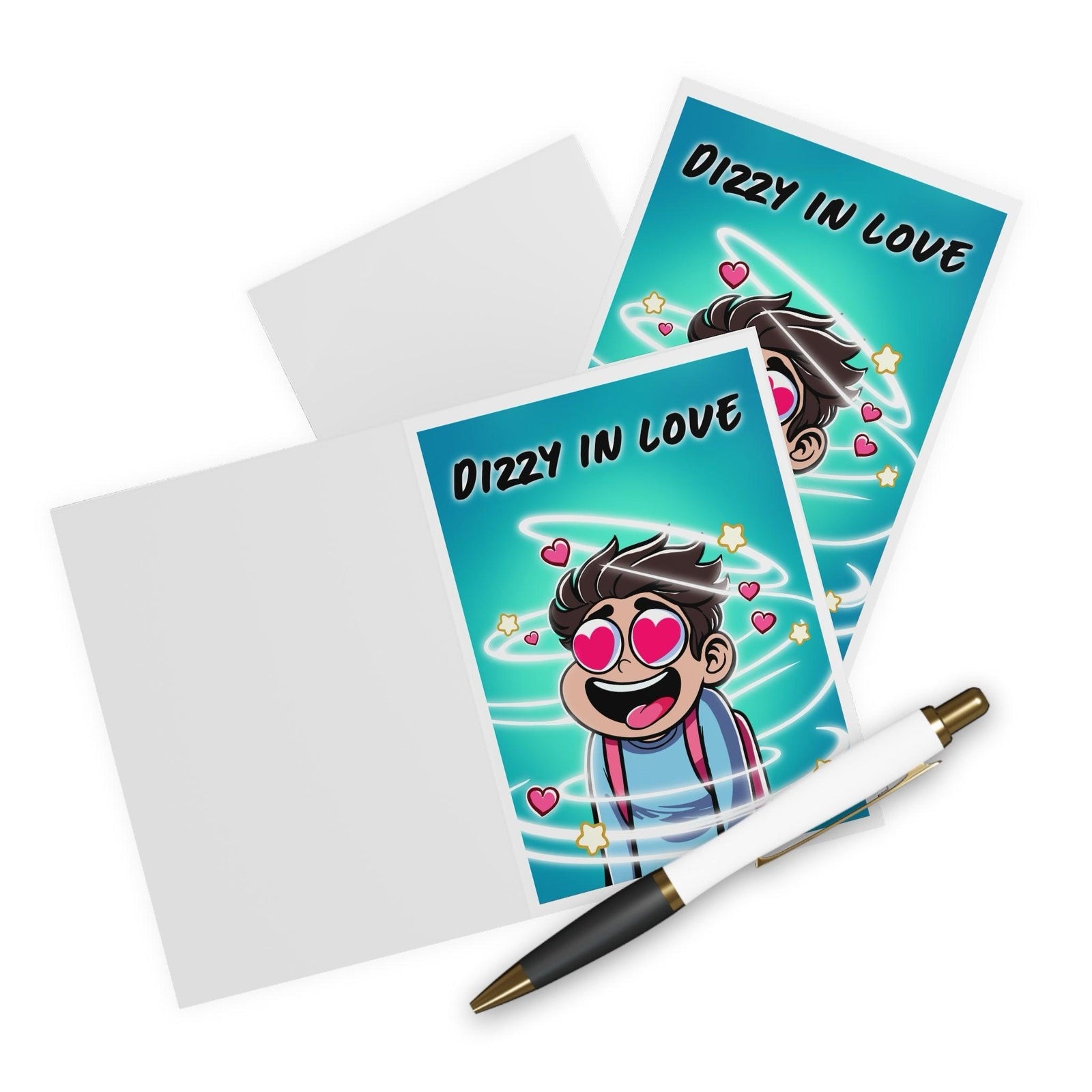 Dizzy in Love Card – Cute Funny Valentine’s or Anniversary Card | Buy Online from The Home Crafters