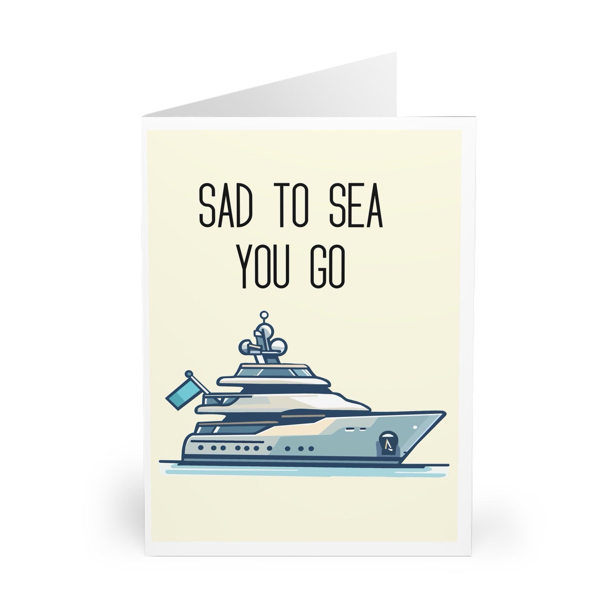 Sad to Sea You Go – Nautical Farewell Greeting Card | Buy Online from The Home Crafters
