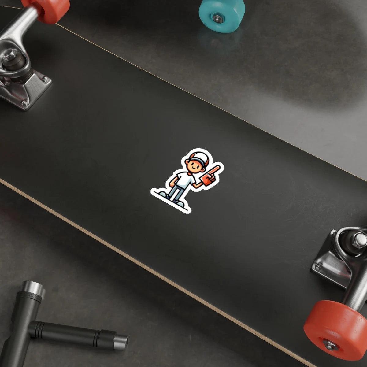 Cartoon Sports Fan Sticker – Funny Foam Finger Vinyl Decal | Buy Online from The Home Crafters