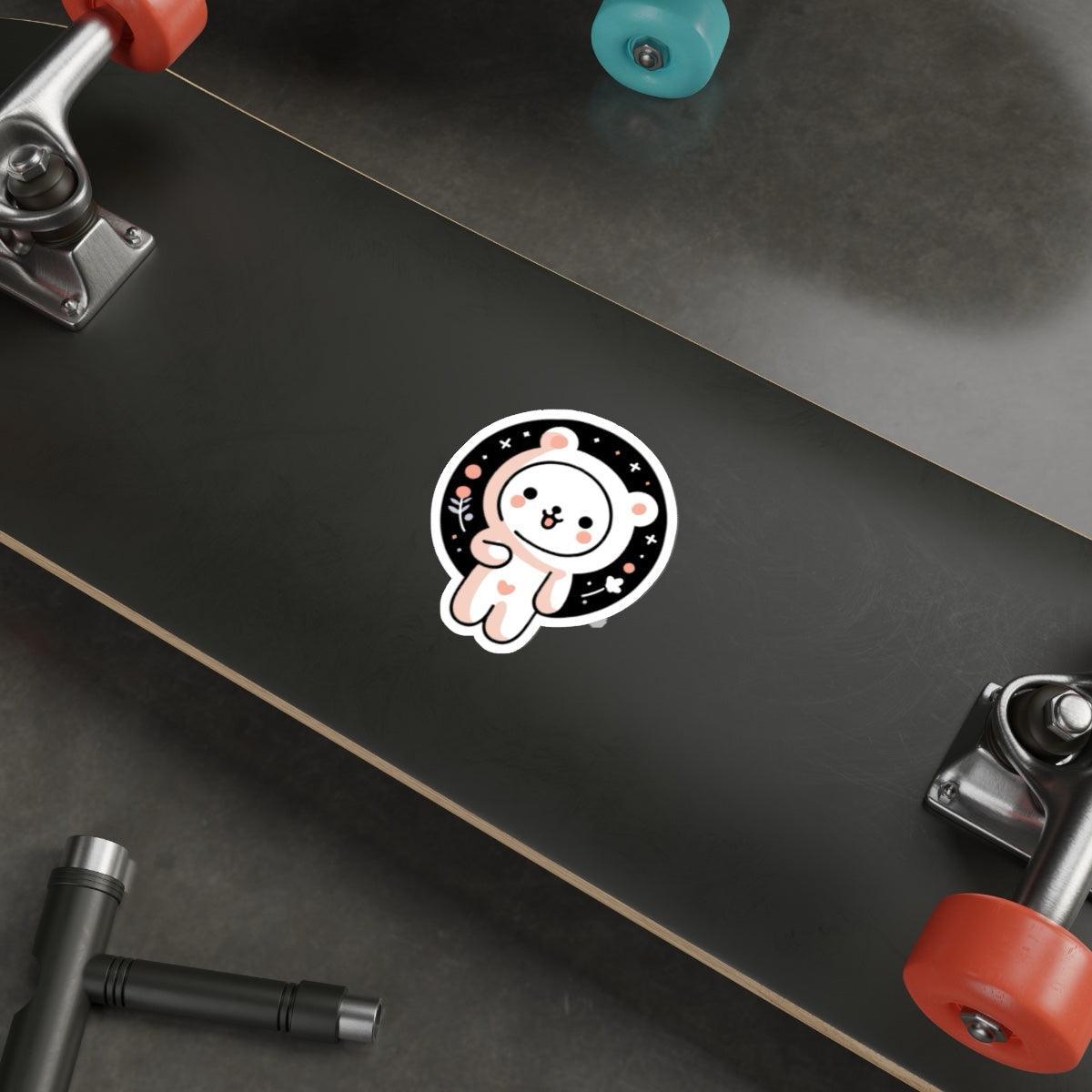 Adorable Cartoon Bear Sticker | Cute Laptop & Journal Decal | Buy Online from The Home Crafters