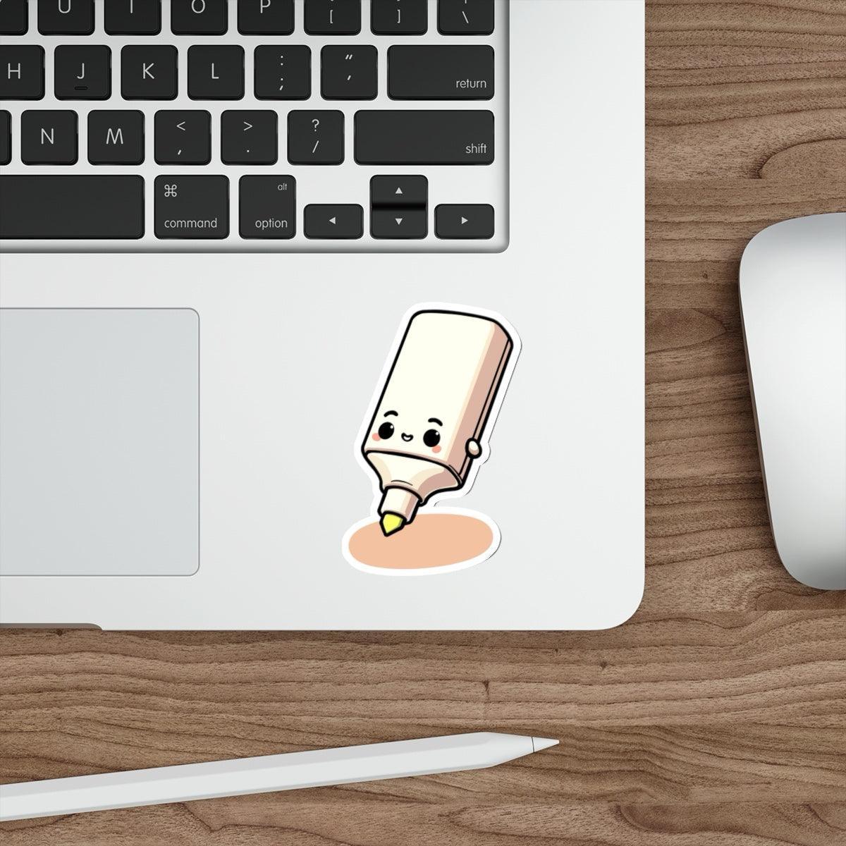 Cute Highlighter Sticker | Colourful Journal Laptop Decal | Buy Online from The Home Crafters