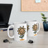 Hand - Drawn Sunflower Ceramic Mug | 11 oz Bright Gift | Buy Online from The Home Crafters