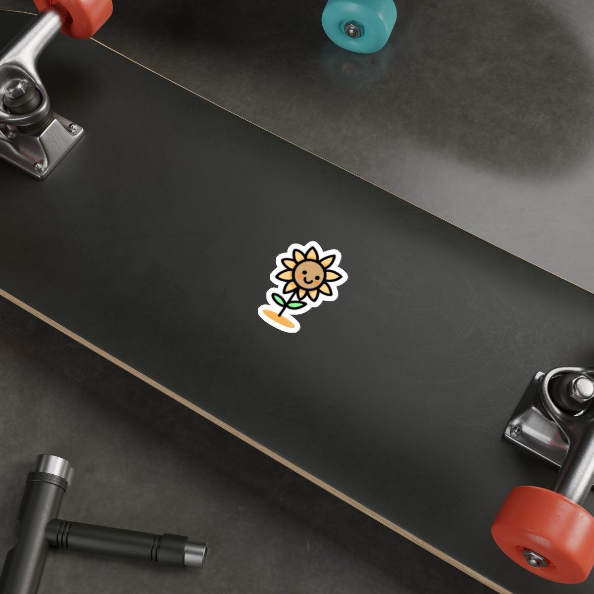 Sunflower Sticker – Waterproof Joyful Vinyl | Buy Online from The Home Crafters