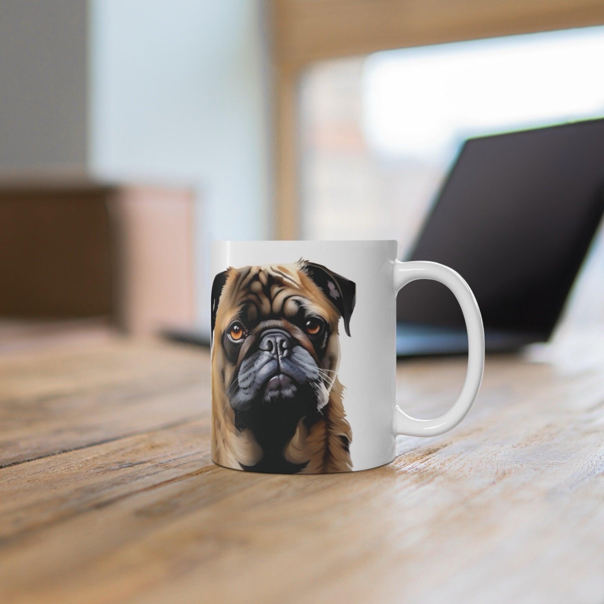 Pug Artwork Ceramic Mug | Buy Online from The Home Crafters