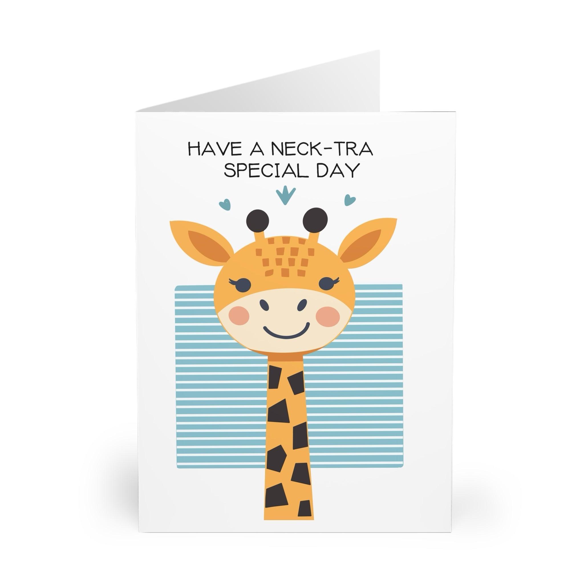 Neck - Tra Special Day Card – Funny Giraffe Greeting | Buy Online from The Home Crafters