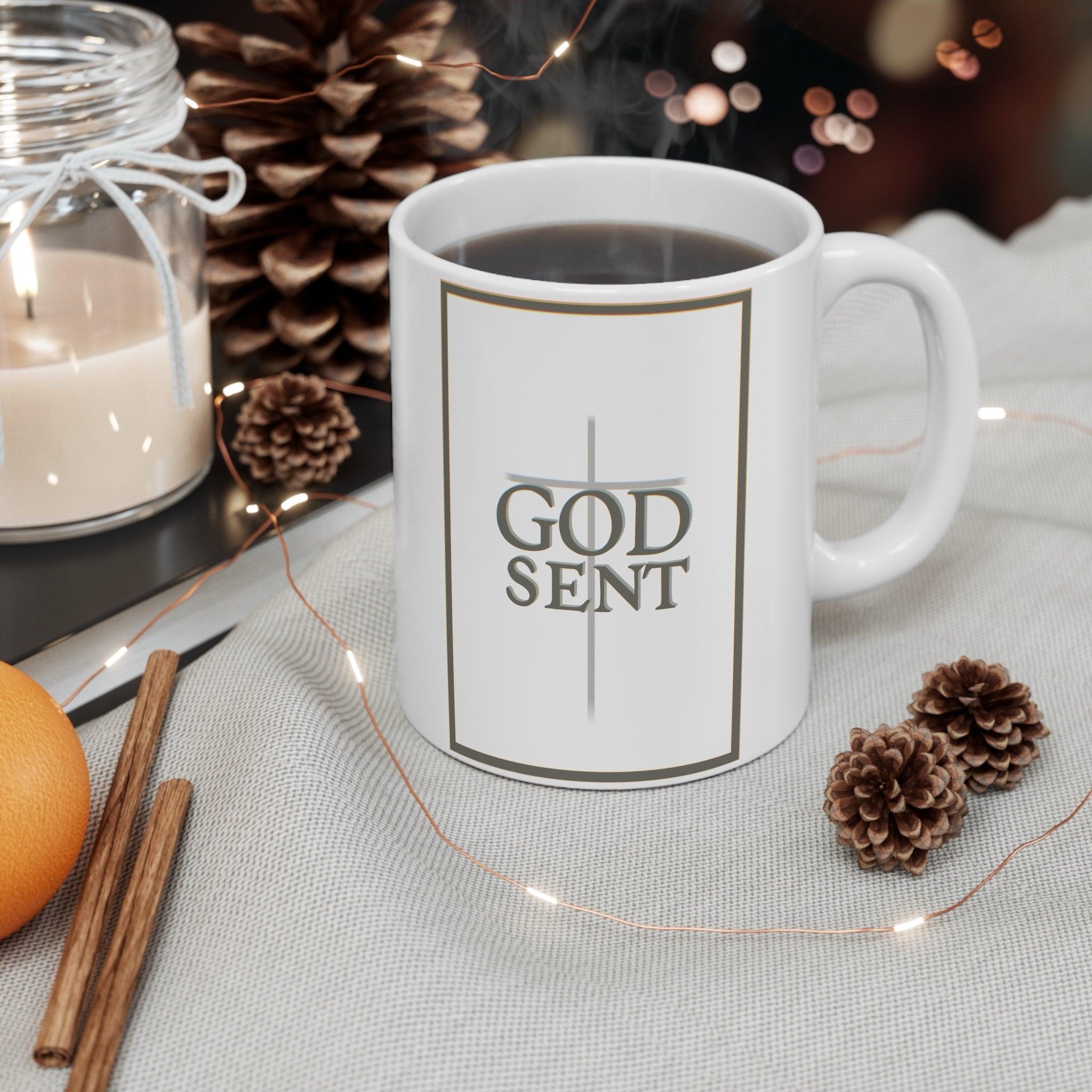GODSENT Ceramic Mug | Faith - Inspired 11oz Cup | Buy Online from The Home Crafters