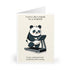 Panda on a Treadmill Card – Funny Fitness Greeting | Buy Online from The Home Crafters