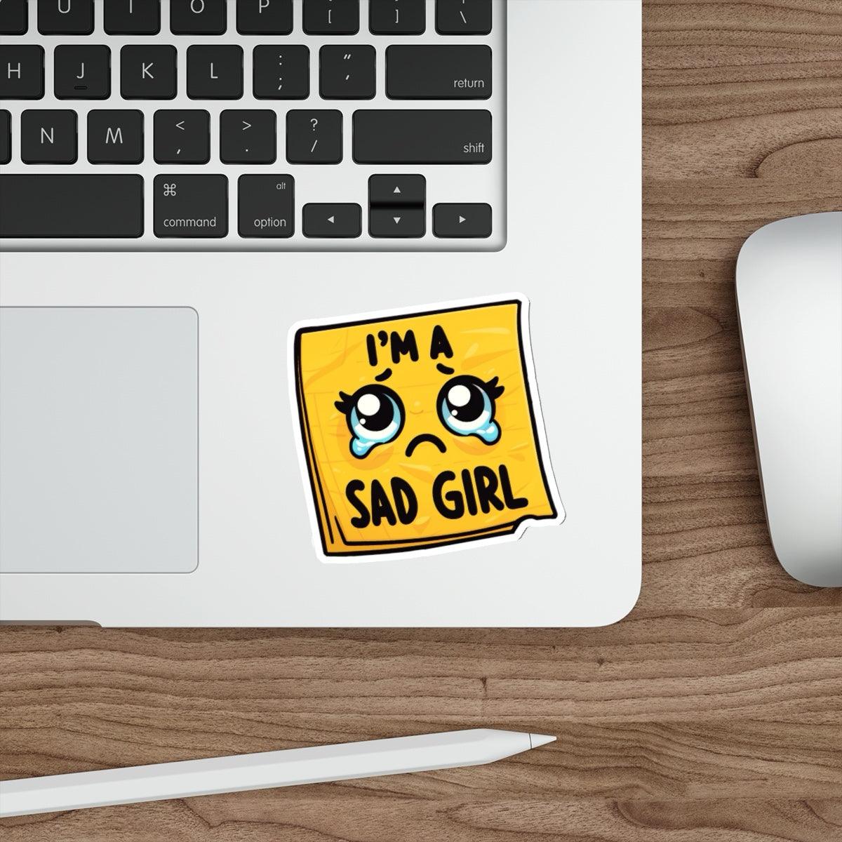 I'm a Sad Girl Sticker – Vulnerable & Aesthetic Vinyl Decal | Buy Online from The Home Crafters