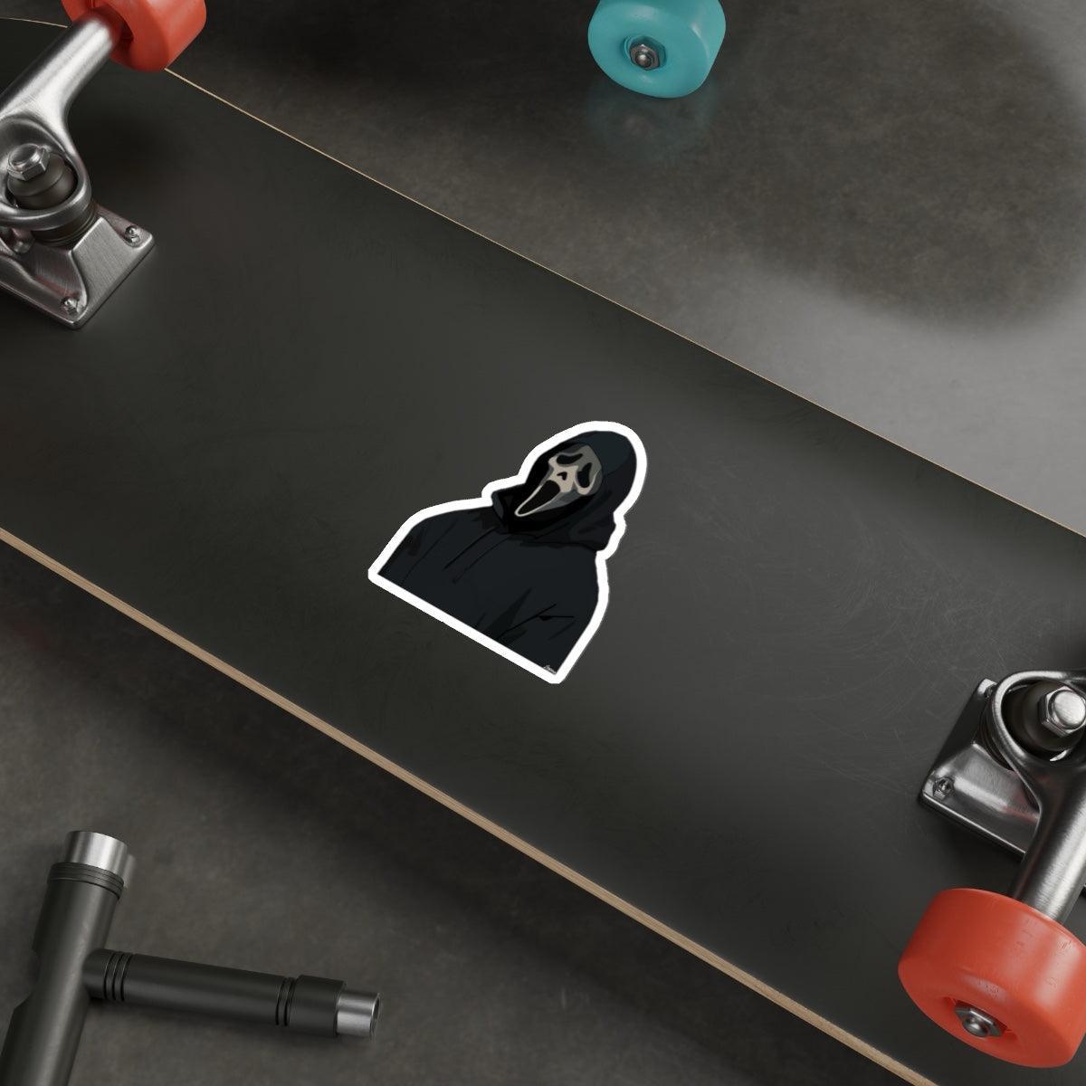 Spooky Ghost Face Sticker – Durable, Handmade & Bold | Buy Online from The Home Crafters