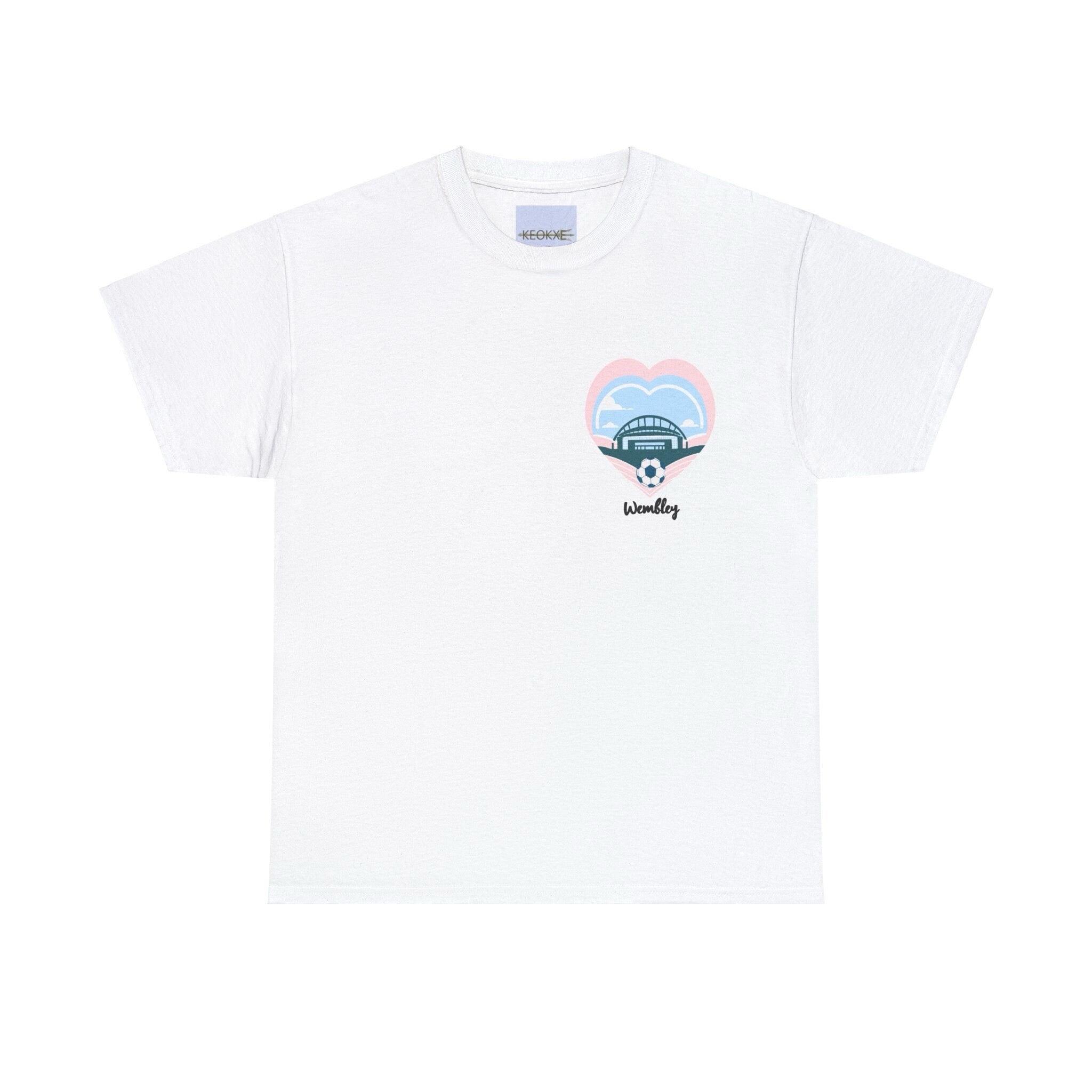 Wembley Stadium Heart T-Shirt | Iconic Football Tee | Buy Online from The Home Crafters