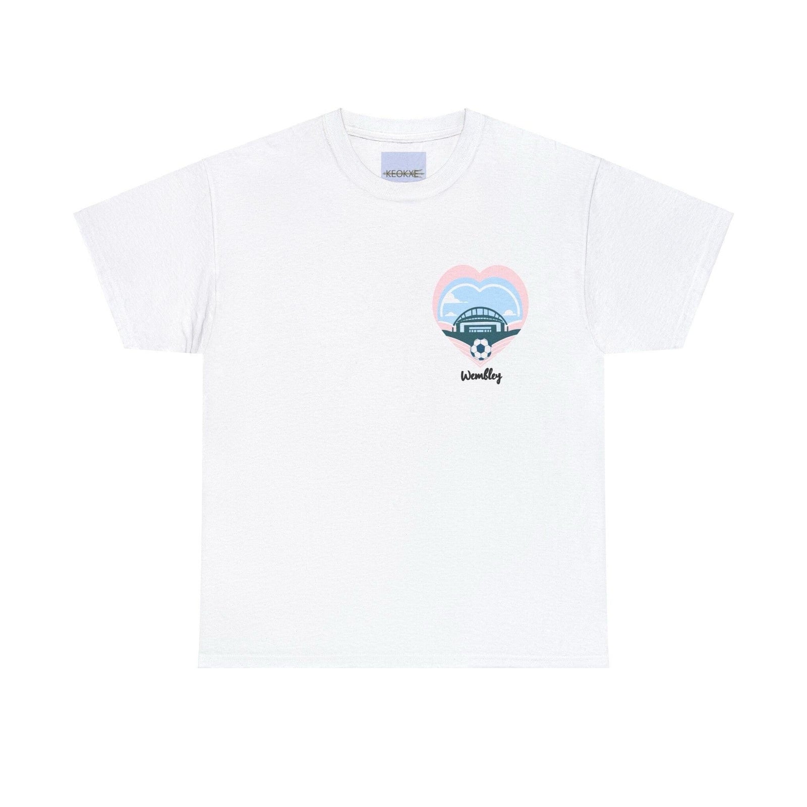 Wembley Stadium Heart T-Shirt | Iconic Football Tee | Buy Online from The Home Crafters