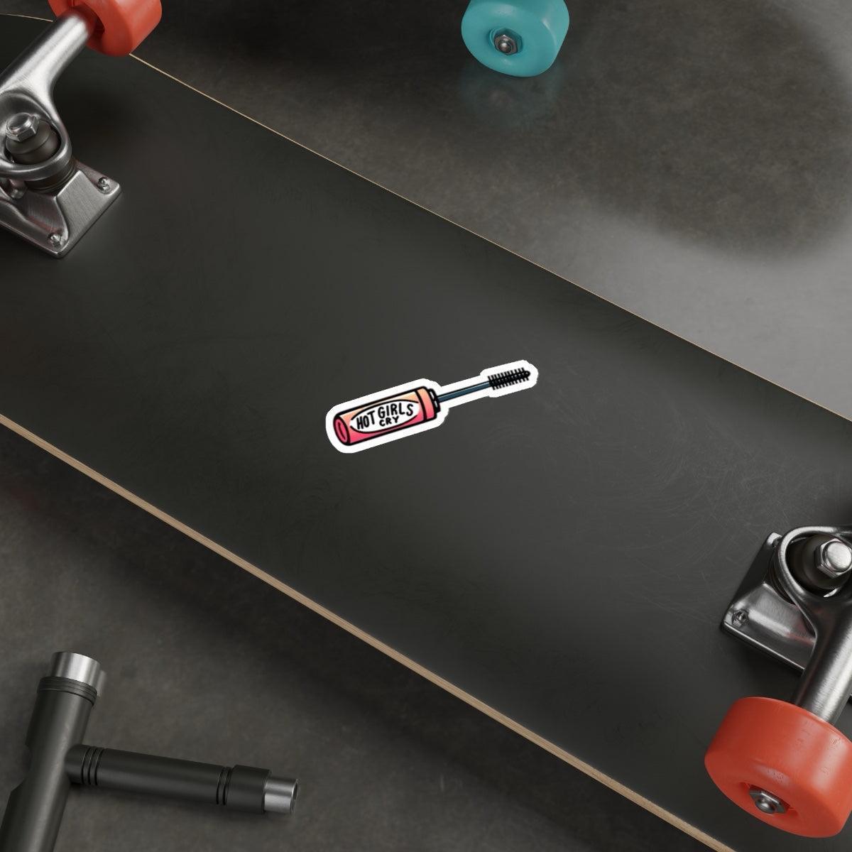 Hot Girls Cry Mascara Sticker – Bold & Empowering Design | Buy Online from The Home Crafters