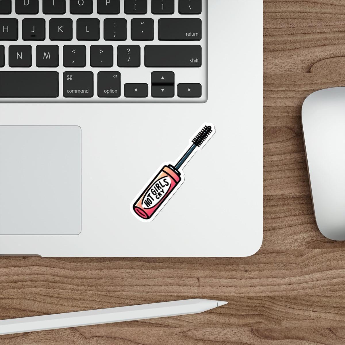 Hot Girls Cry Mascara Sticker – Bold & Empowering Design | Buy Online from The Home Crafters