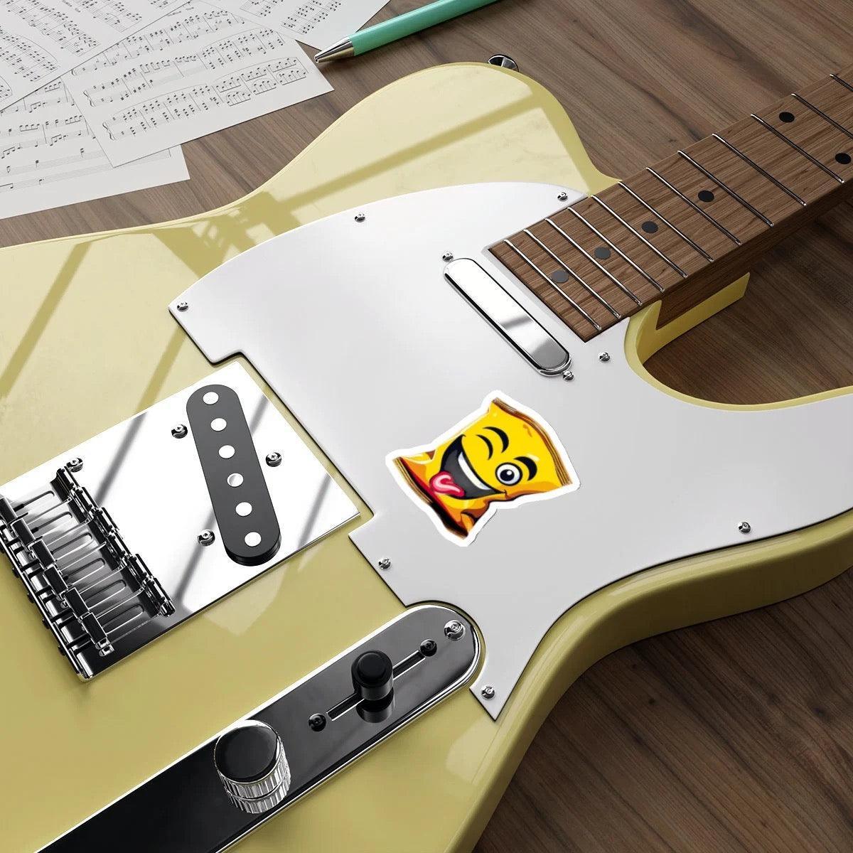 Winking Crisps Packet Sticker – Funny Cartoon Vinyl Design | Buy Online from The Home Crafters