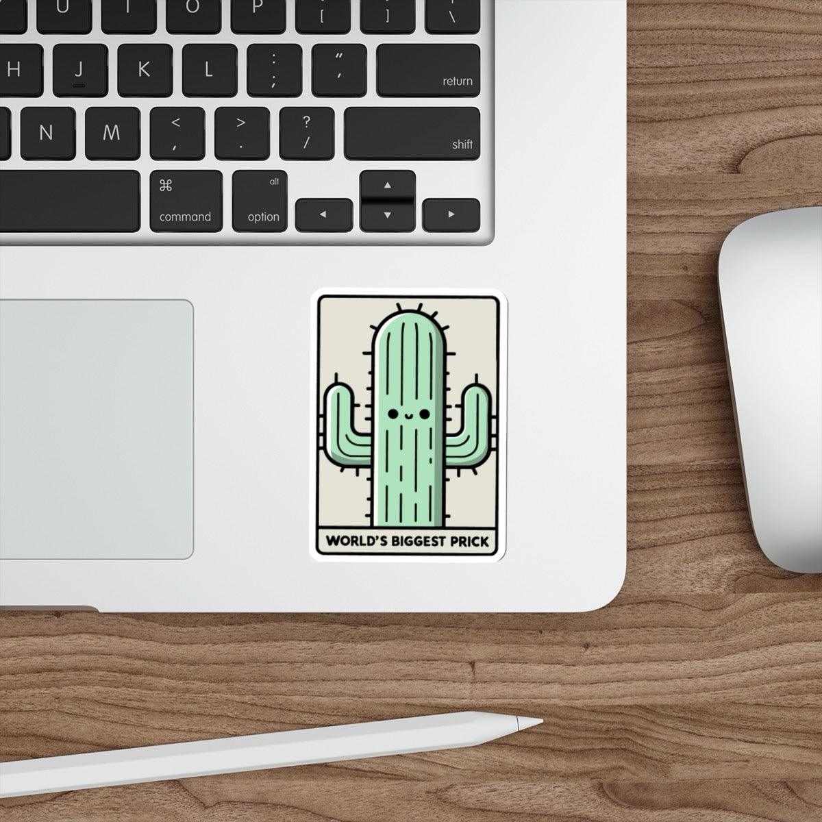 World's Biggest Prick Sticker – Funny Cactus Vinyl Decal | Buy Online from The Home Crafters
