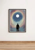 Celestial Contemplation – Cosmic Moon Art Print | Buy Online from The Home Crafters