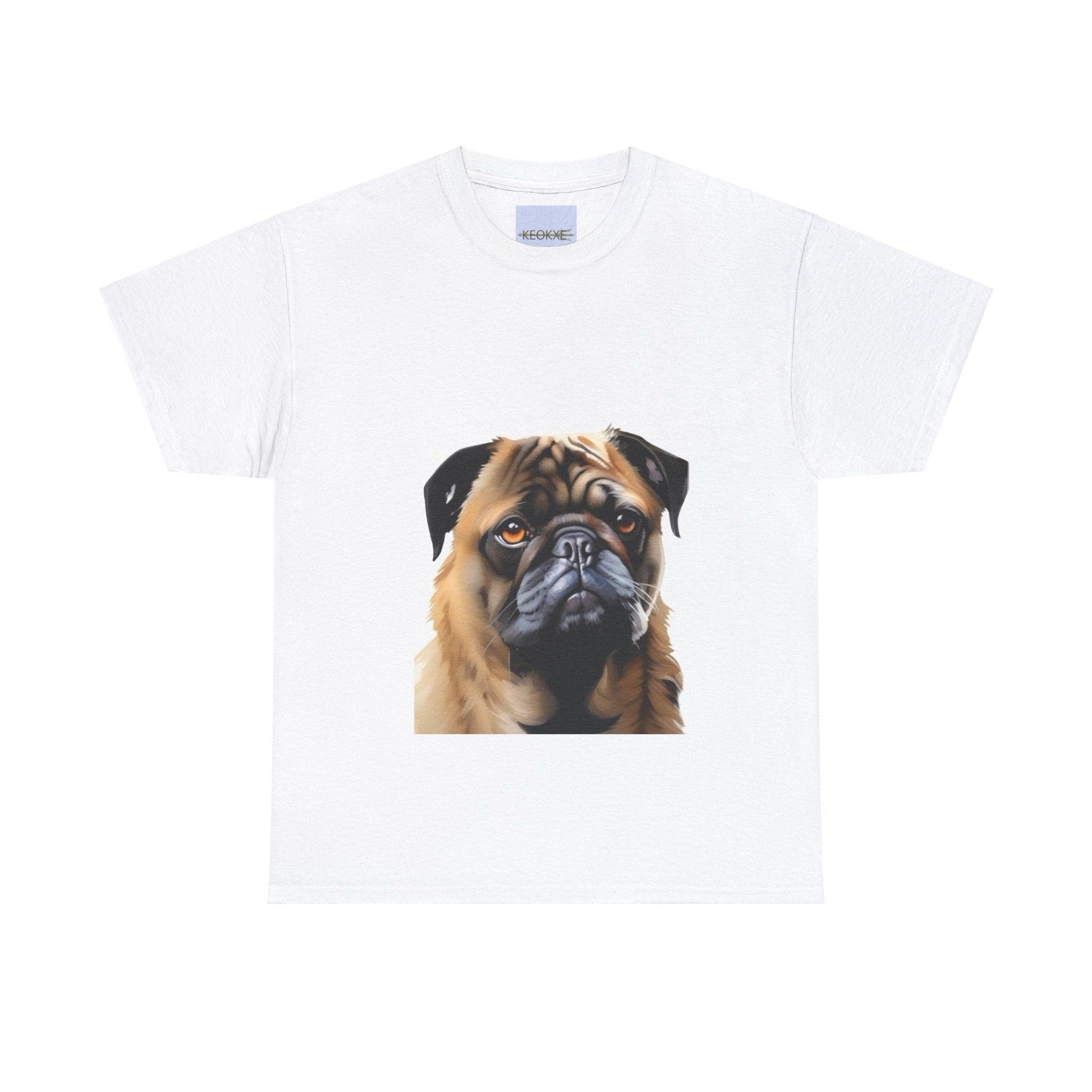 Pug Cartoon T-Shirt | Cute Dog Lover Graphic Tee | Buy Online from The Home Crafters
