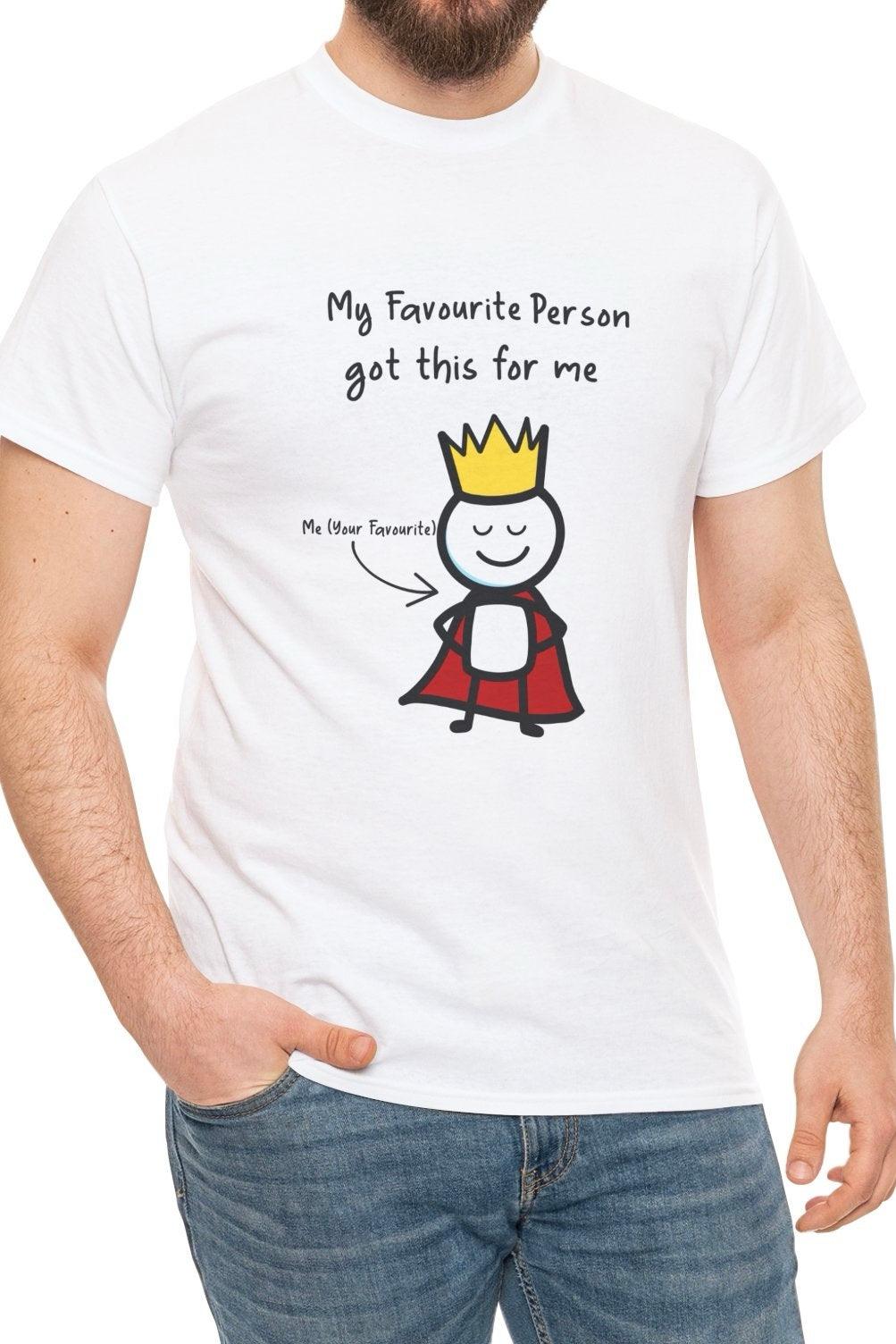 Favorite Person T-Shirt | Minimalist Crowned Love Tee | Buy Online from The Home Crafters