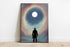 Celestial Contemplation – Cosmic Moon Art Print | Buy Online from The Home Crafters