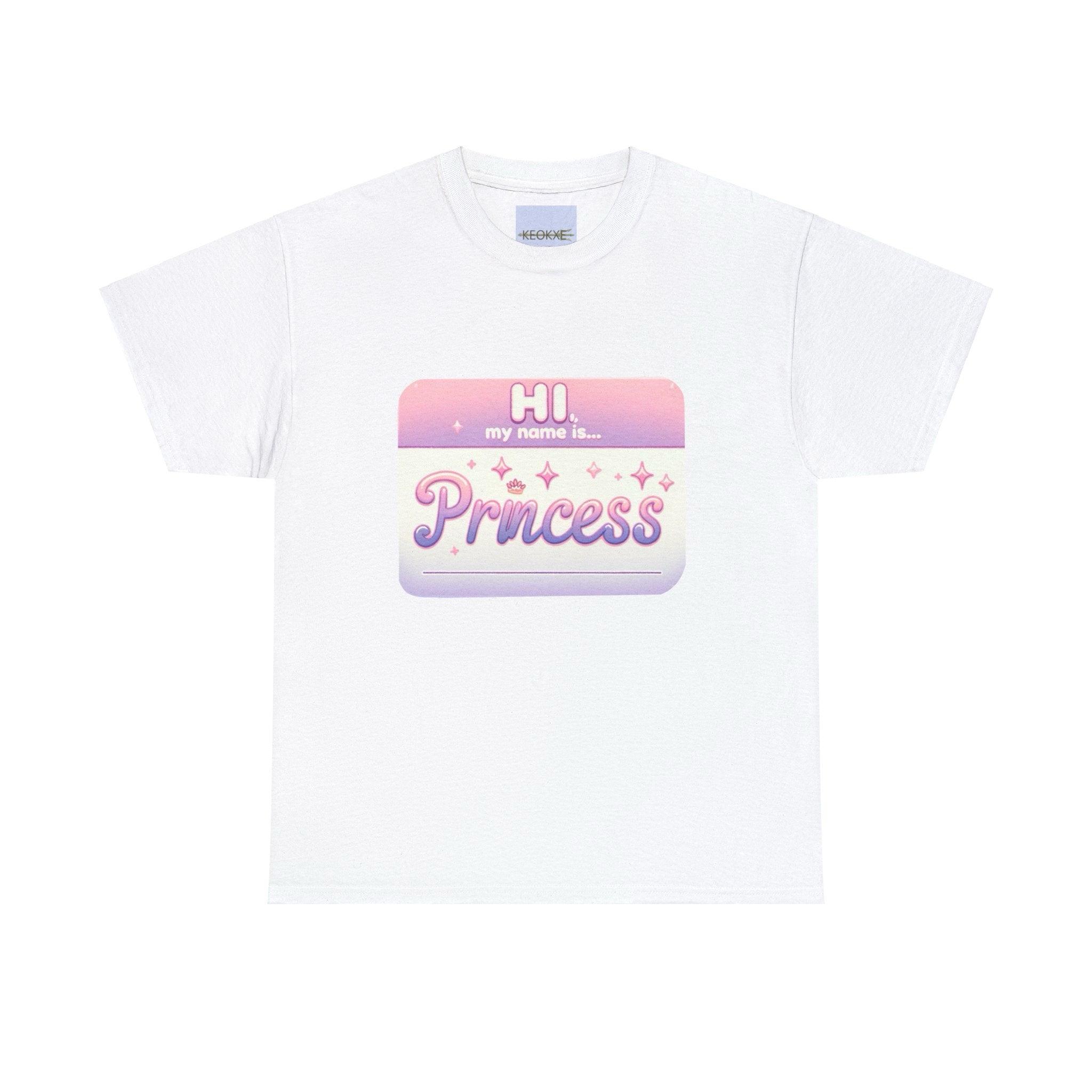 Hi, My Name Is Princess T-Shirt | Bold Pink Royal Tee | Buy Online from The Home Crafters