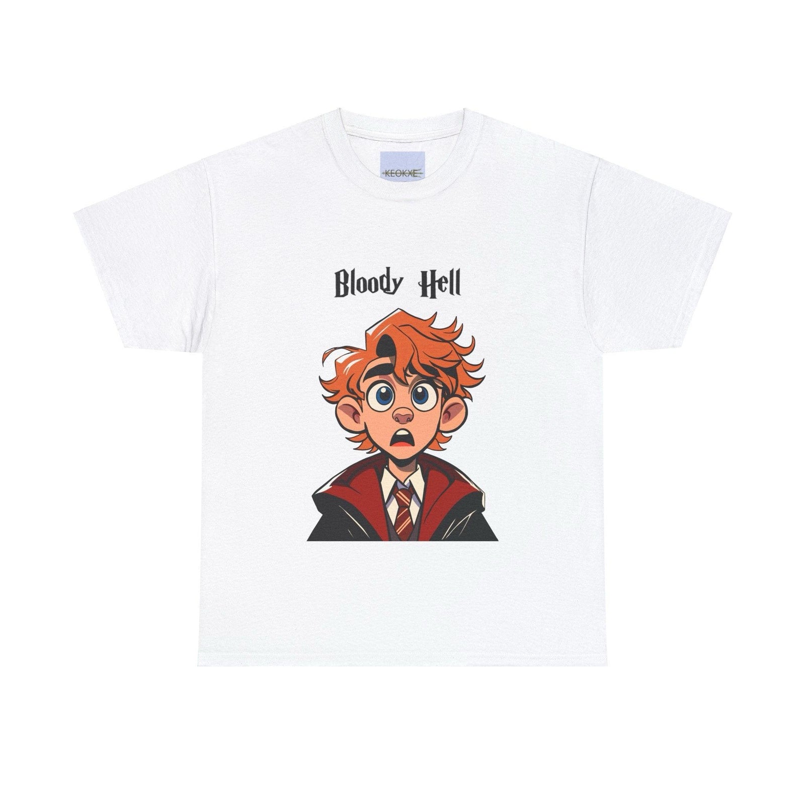Bloody Hell – Funny Redhead Wizard Graphic Tee | Buy Online from The Home Crafters