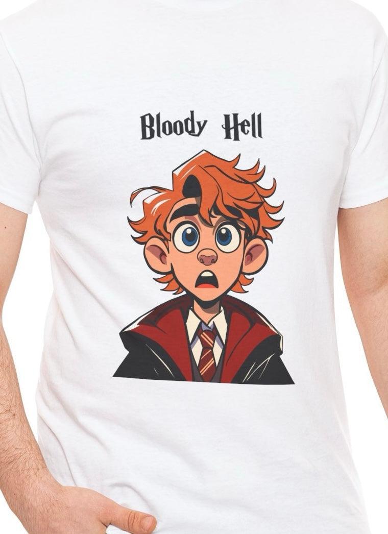 Bloody Hell – Funny Redhead Wizard Graphic Tee | Buy Online from The Home Crafters