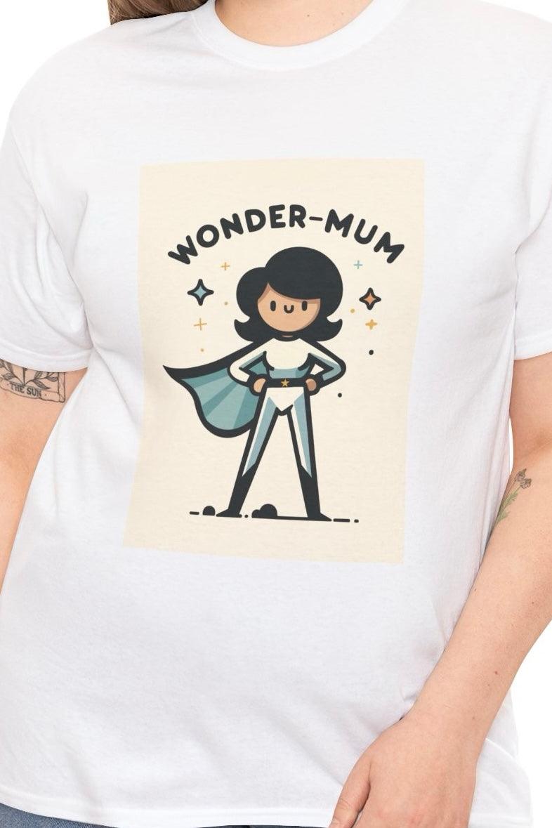 Wonder Mom T-Shirt | Superhero Mother Graphic Tee | Buy Online from The Home Crafters