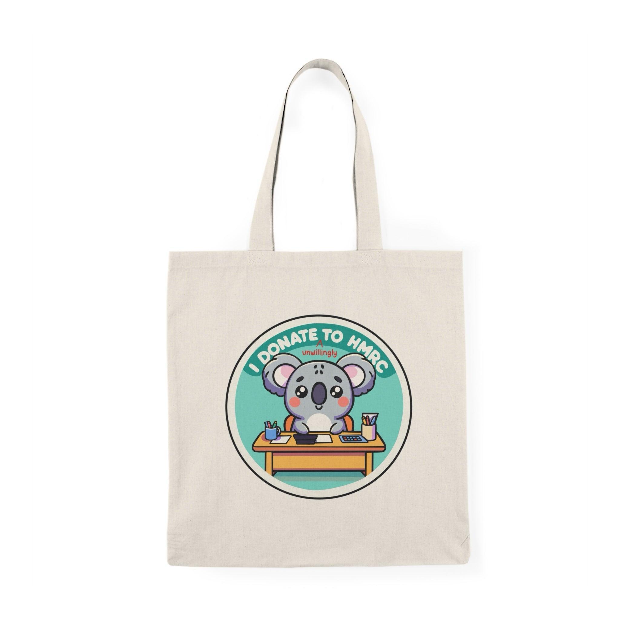 I Donate Unwillingly to HMRC Tote | Funny Recycled Tax Bag | Buy Online from The Home Crafters