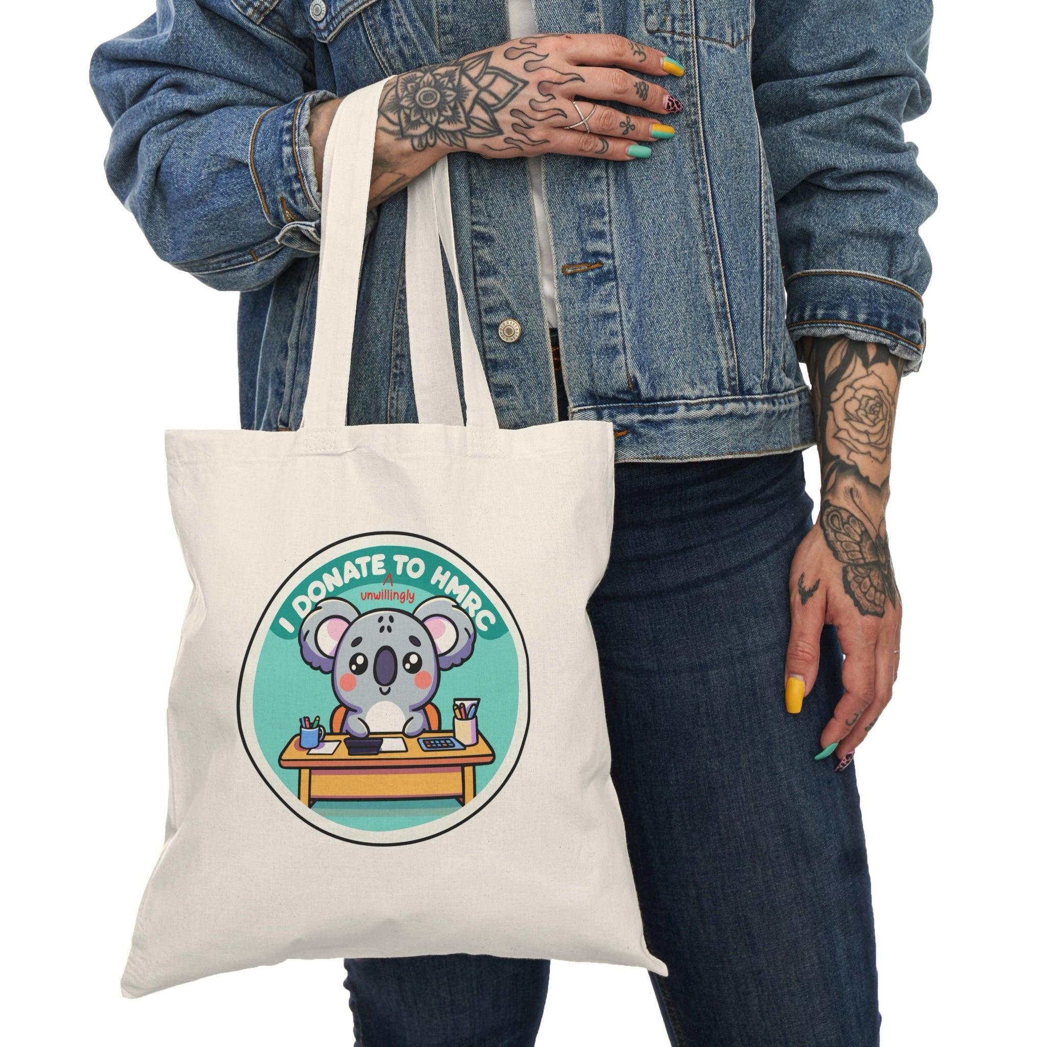 I Donate Unwillingly to HMRC Tote | Funny Recycled Tax Bag | Buy Online from The Home Crafters