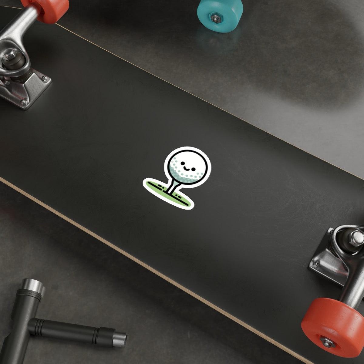 Golf Ball on Tee Sticker – Sporty Waterproof Vinyl Decal | Buy Online from The Home Crafters