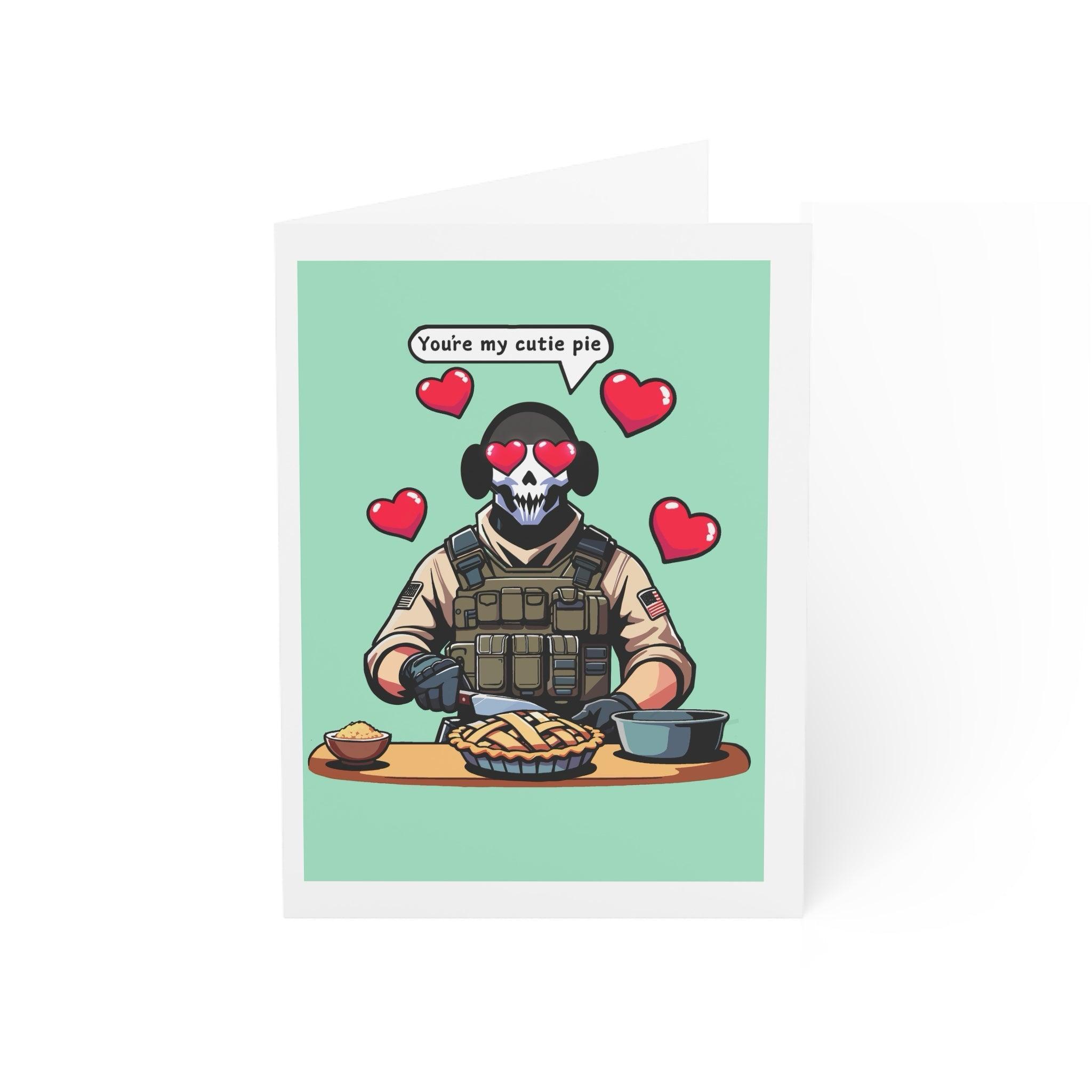 You’re My Cutie Pie – Soldier Baking Funny Love Card | Buy Online from The Home Crafters