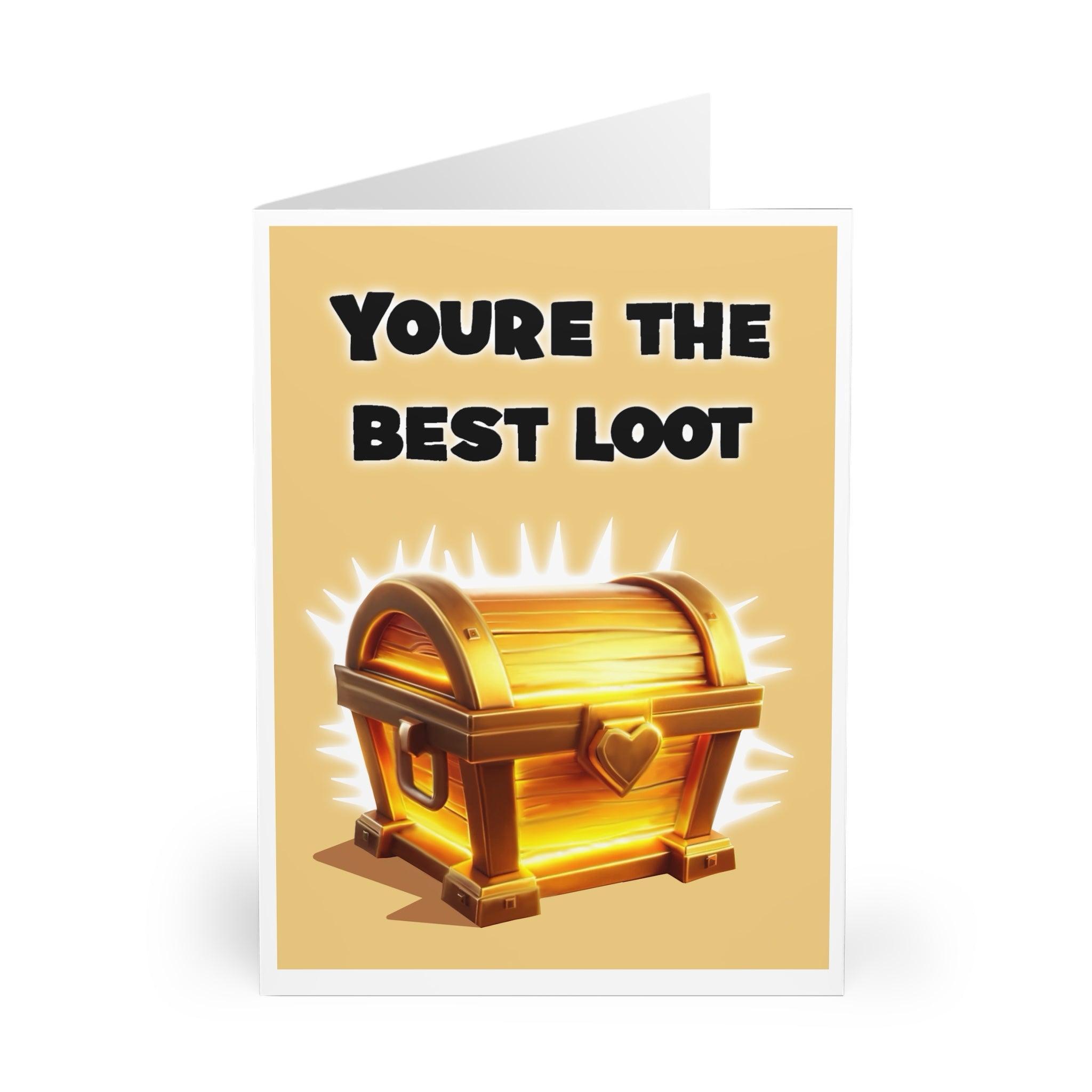 You're the Best Loot Card – Funny Gamer Love Greeting | Buy Online from The Home Crafters