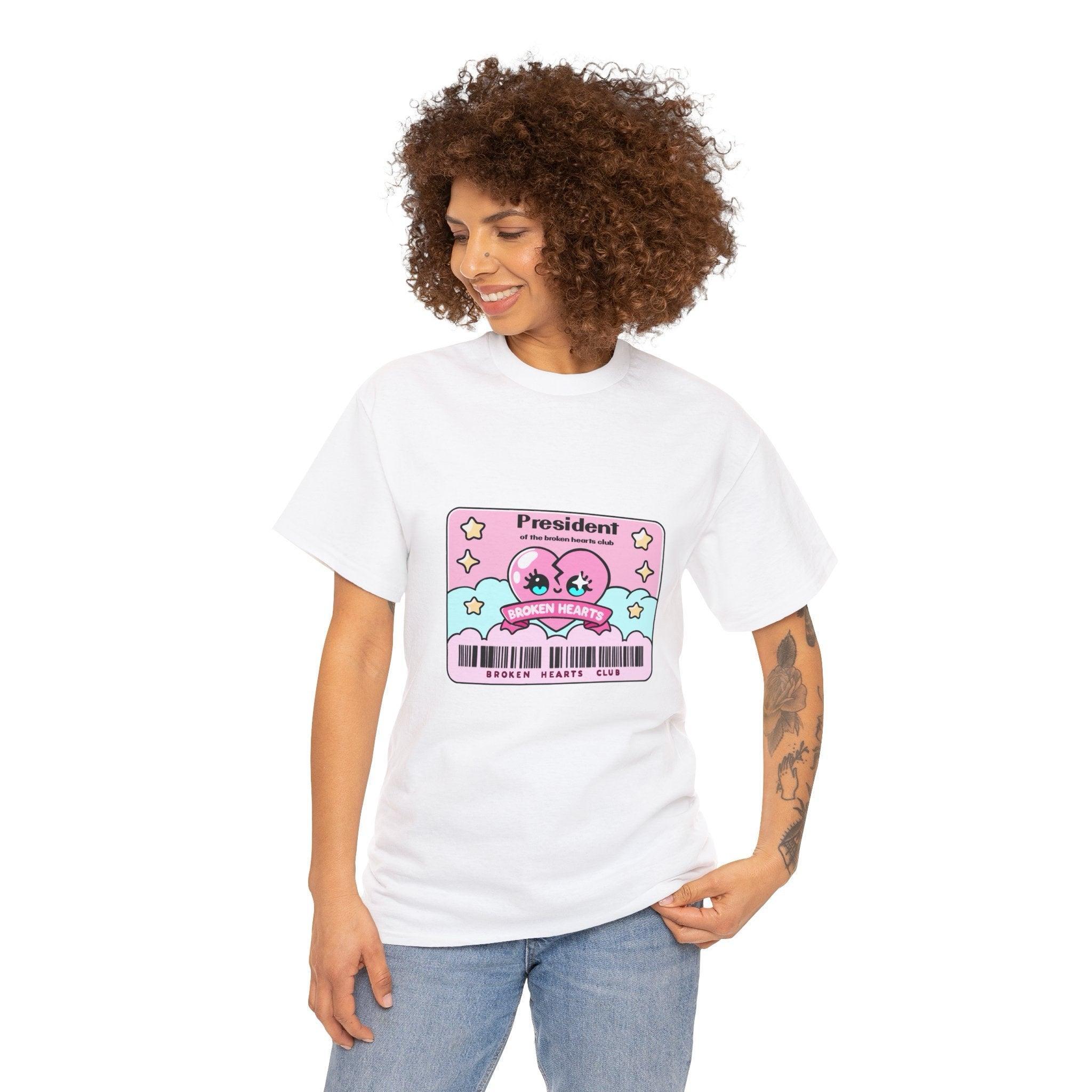 President of the Broken Hearts Club T-shirt | Buy Online from The Home Crafters