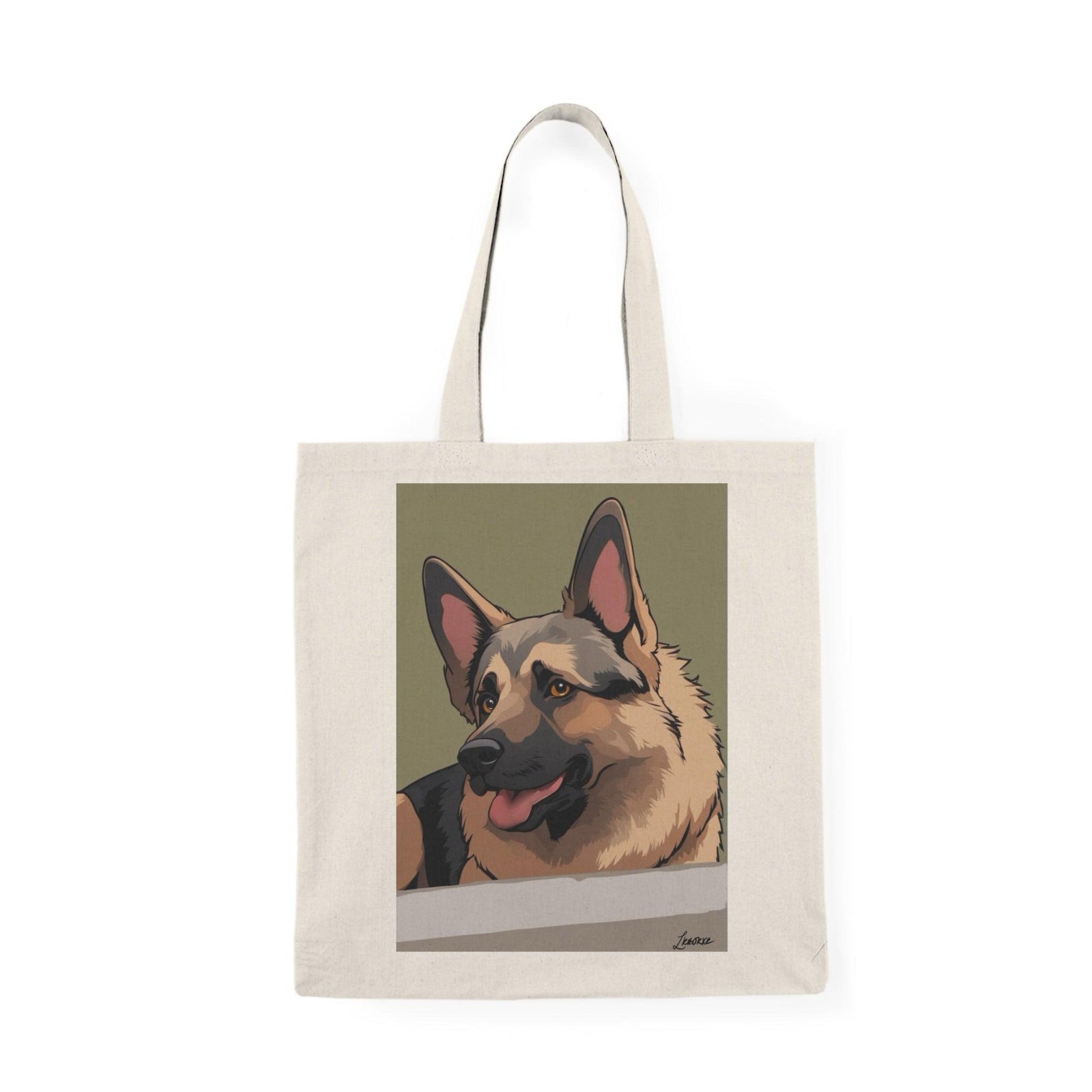 German Shepherd Tote – Elegant Dog Lover Cotton Bag | Buy Online from The Home Crafters